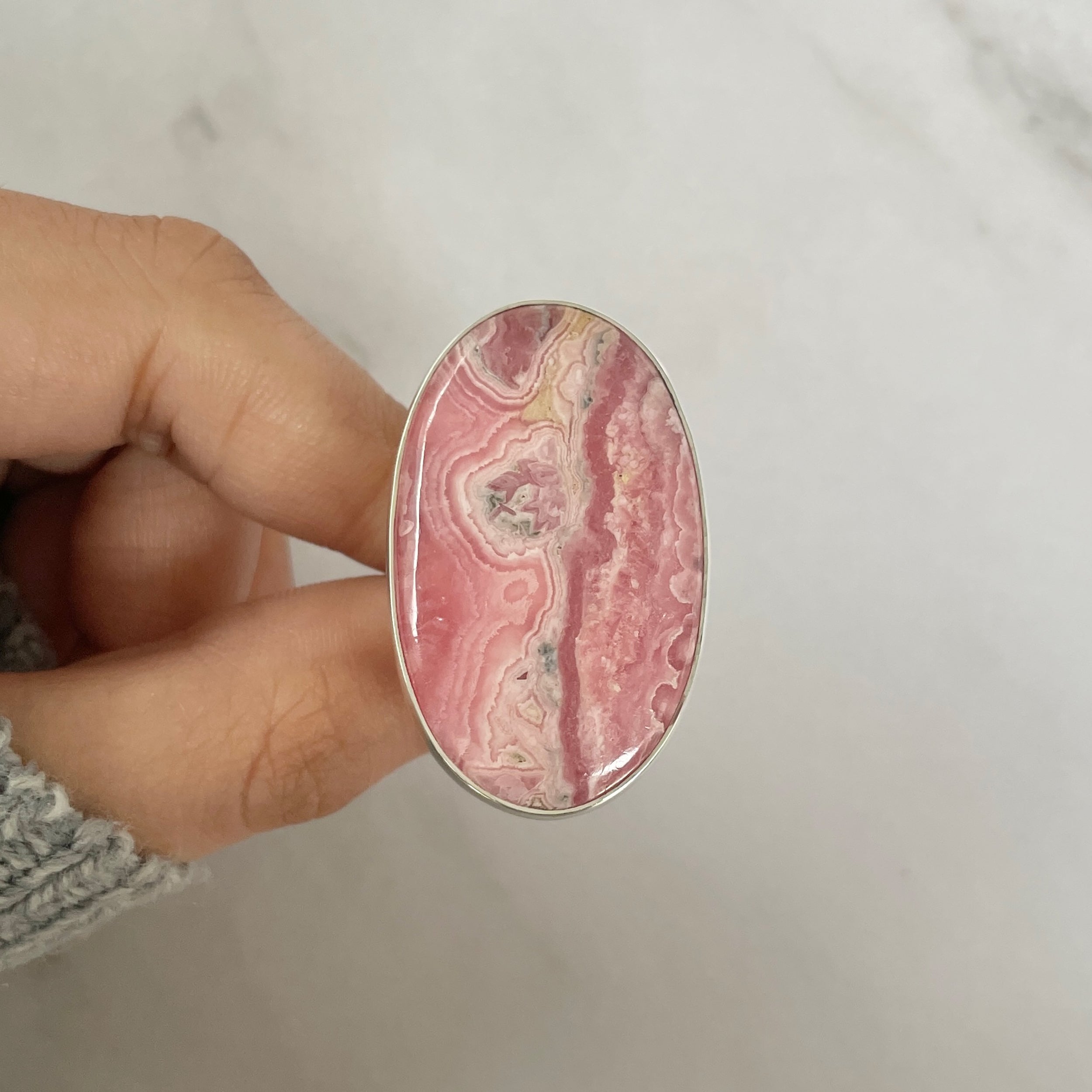 Rhodochrosite Ring-(RDC-R-125.)