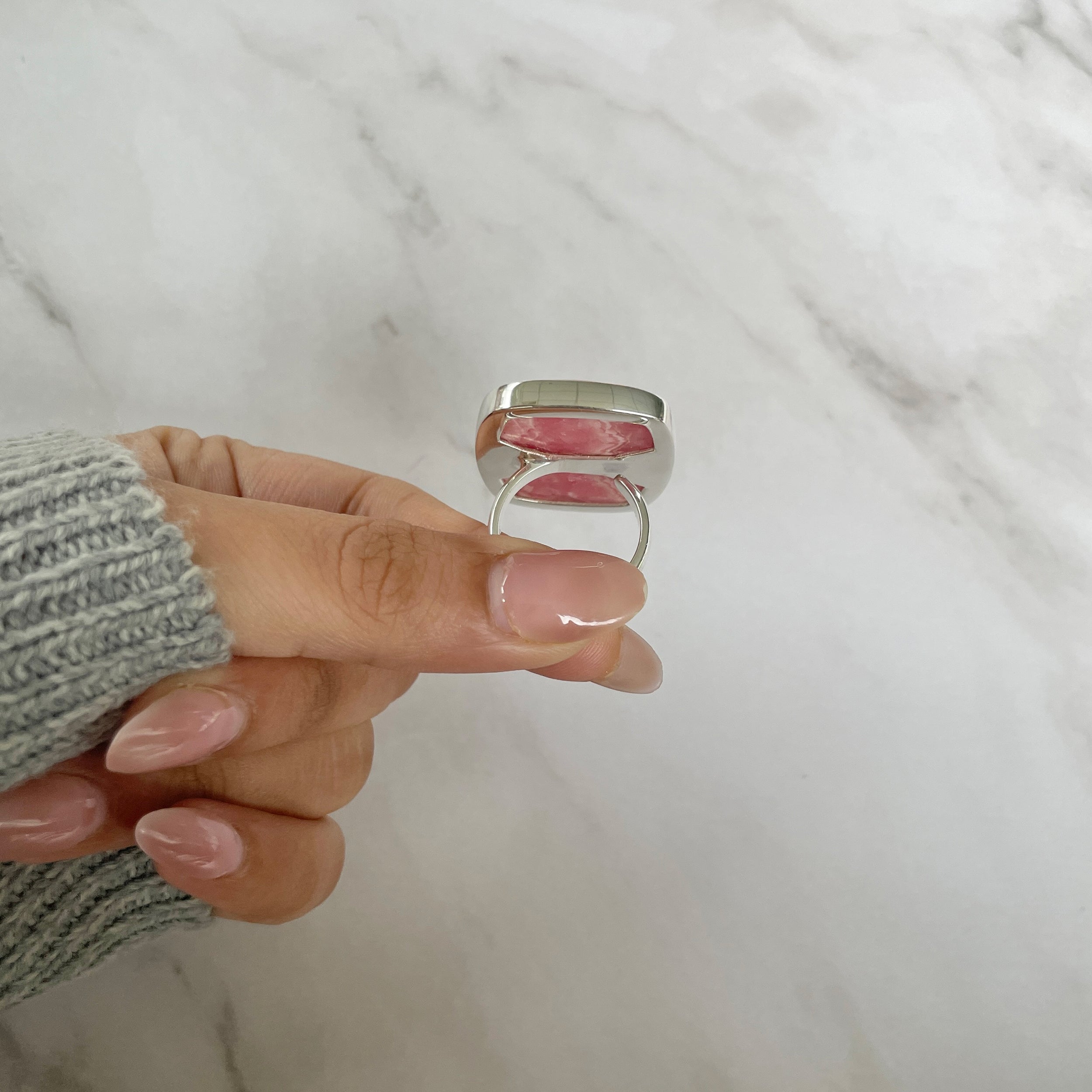 Rhodochrosite Ring-(RDC-R-126.)