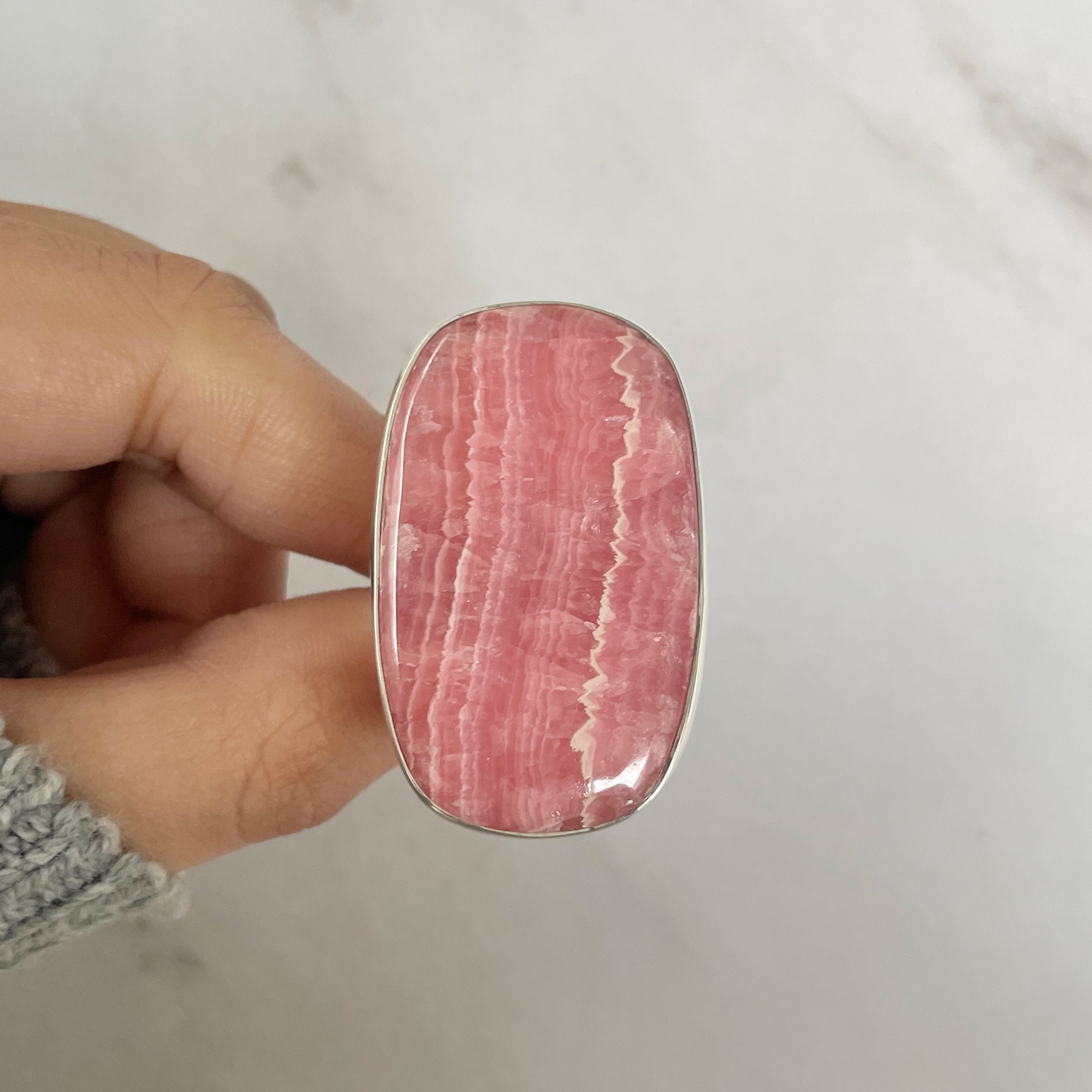 Rhodochrosite Ring-(RDC-R-127.)