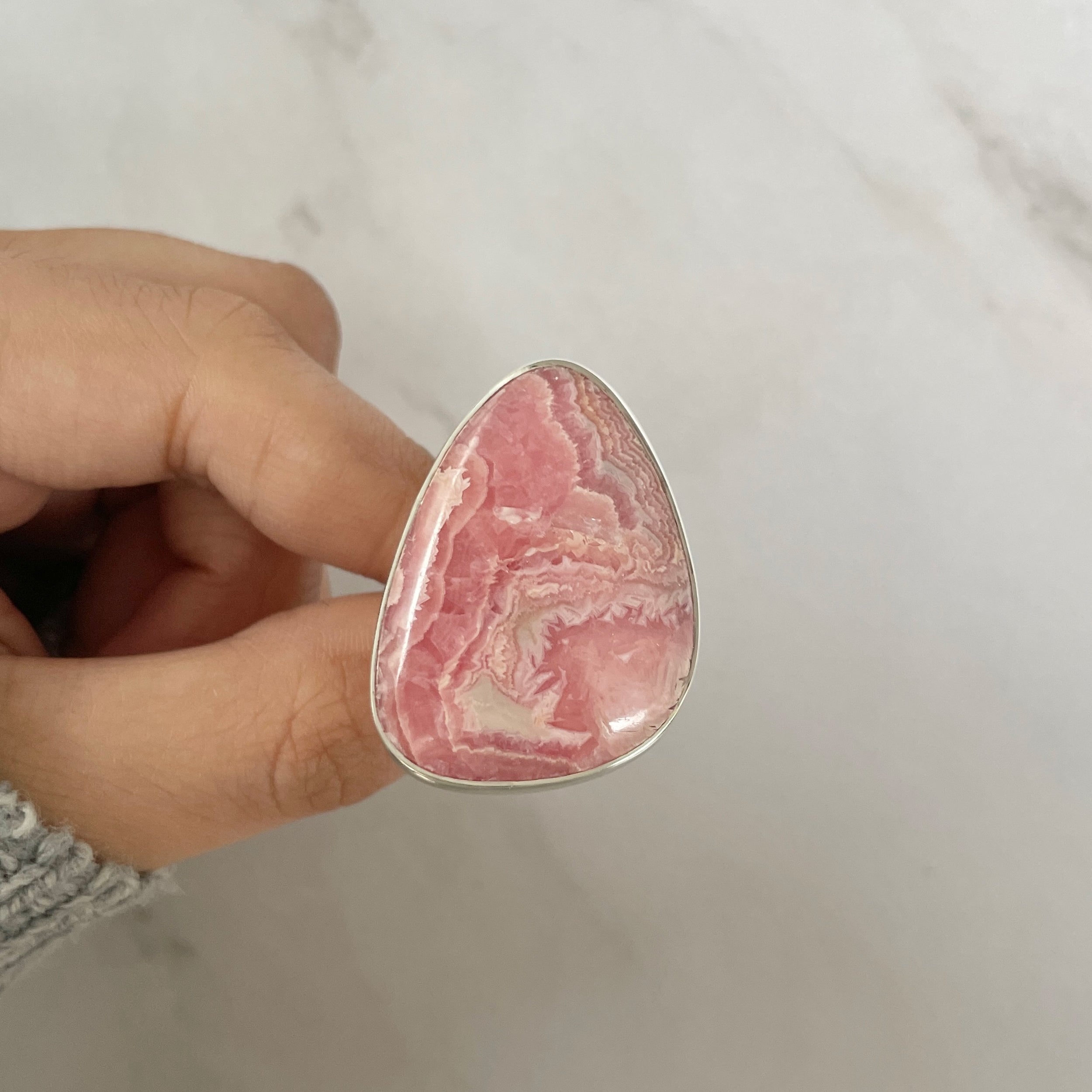 Rhodochrosite Ring-(RDC-R-128.)