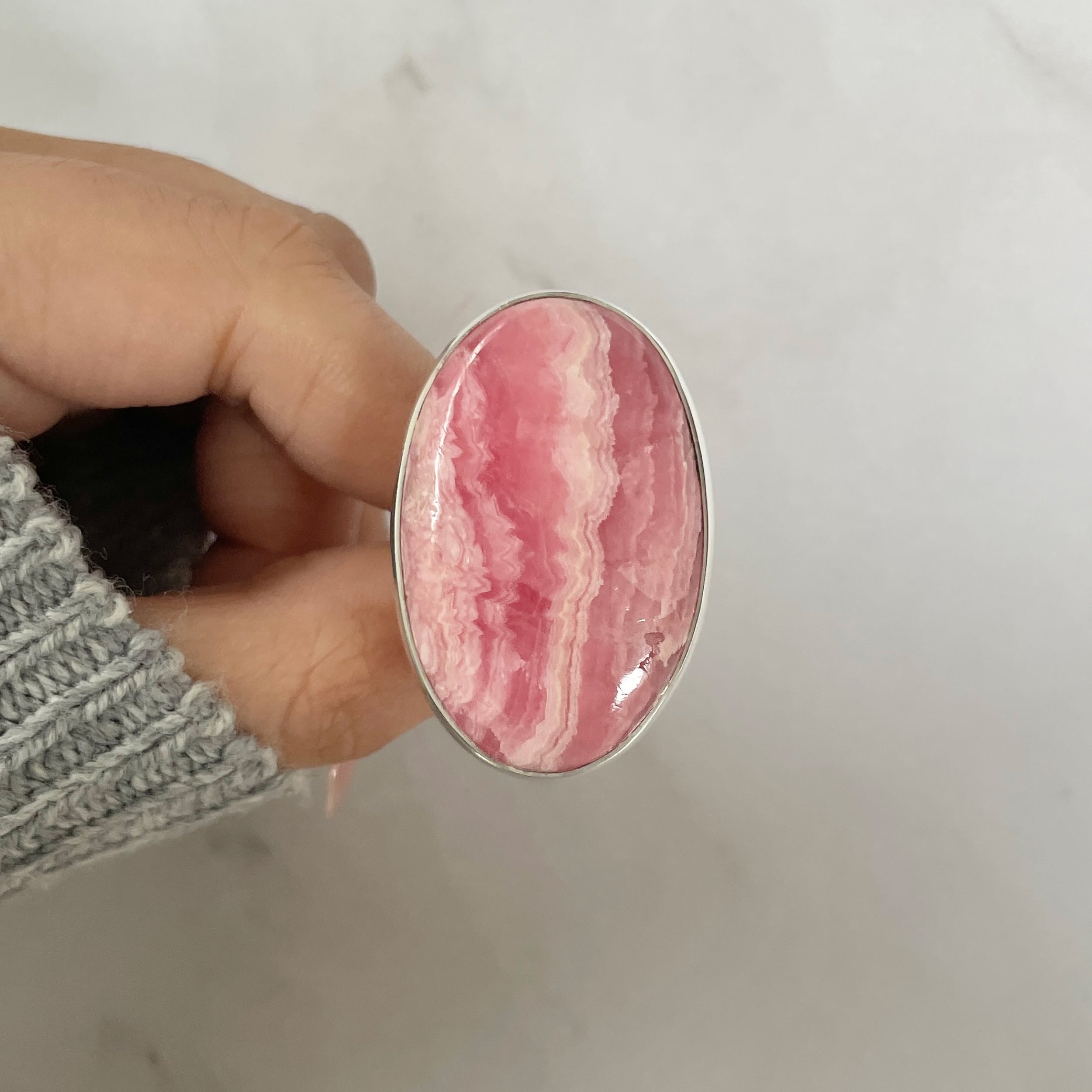 Rhodochrosite Ring-(RDC-R-129.)