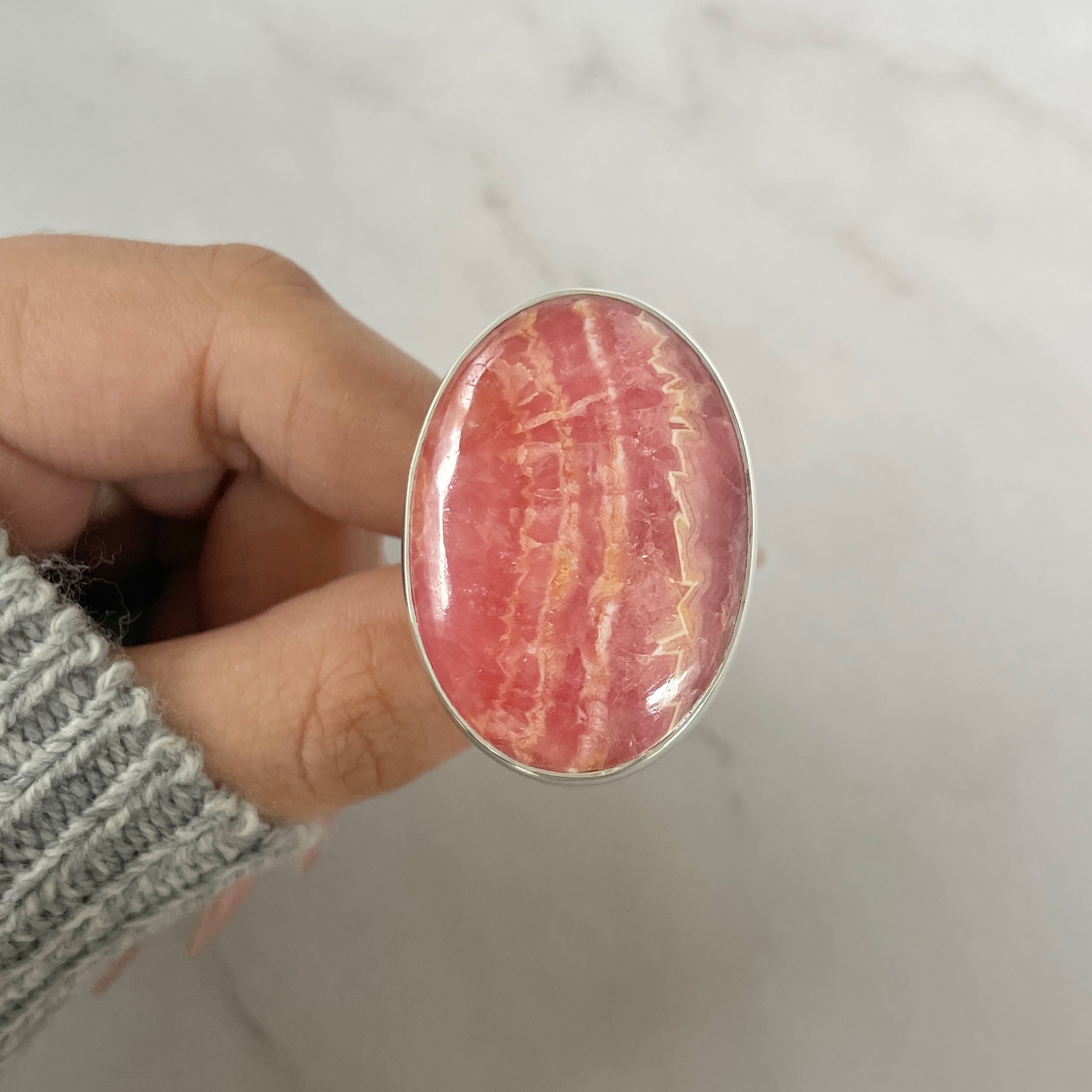 Rhodochrosite Ring-(RDC-R-131.)