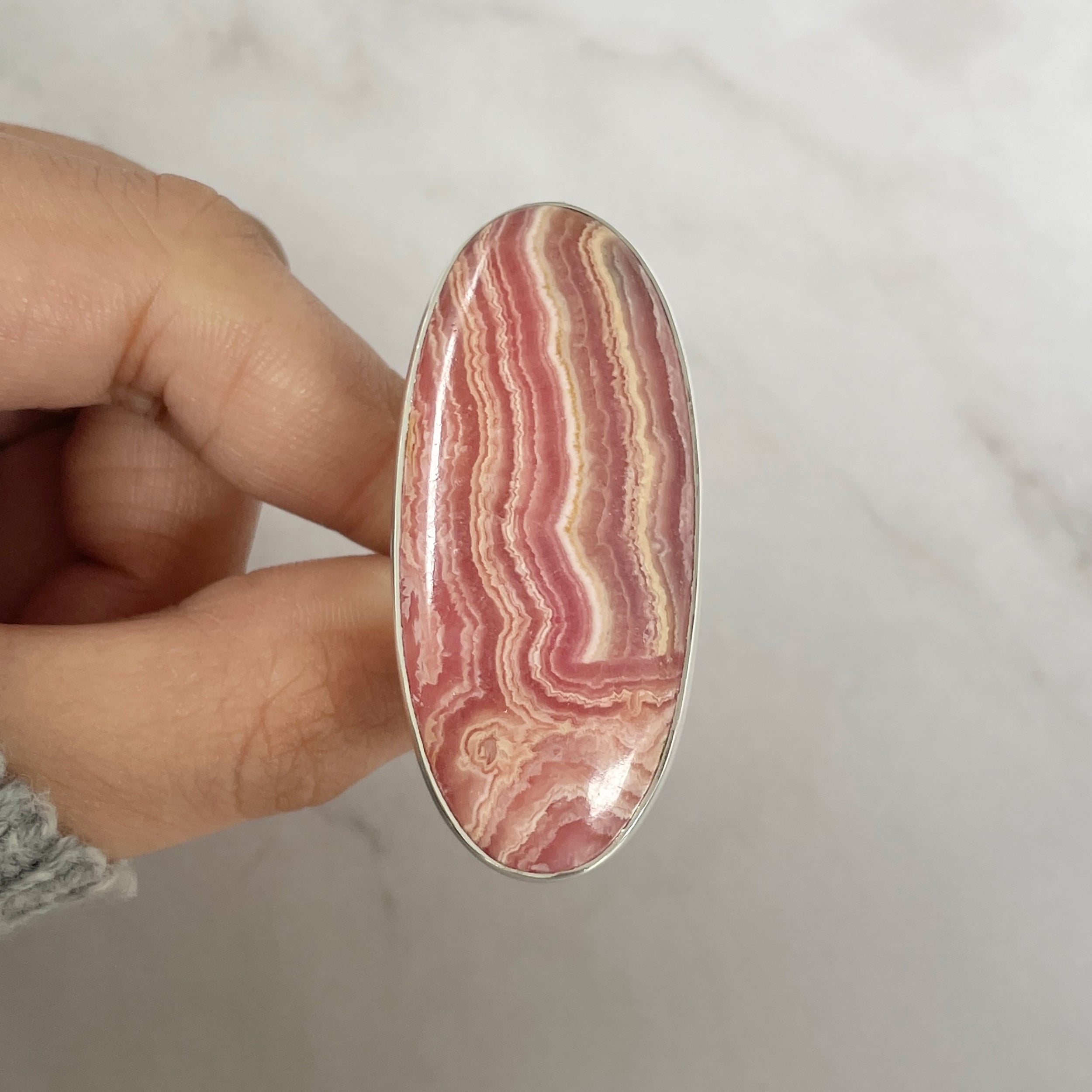 Rhodochrosite Ring-(RDC-R-135.)