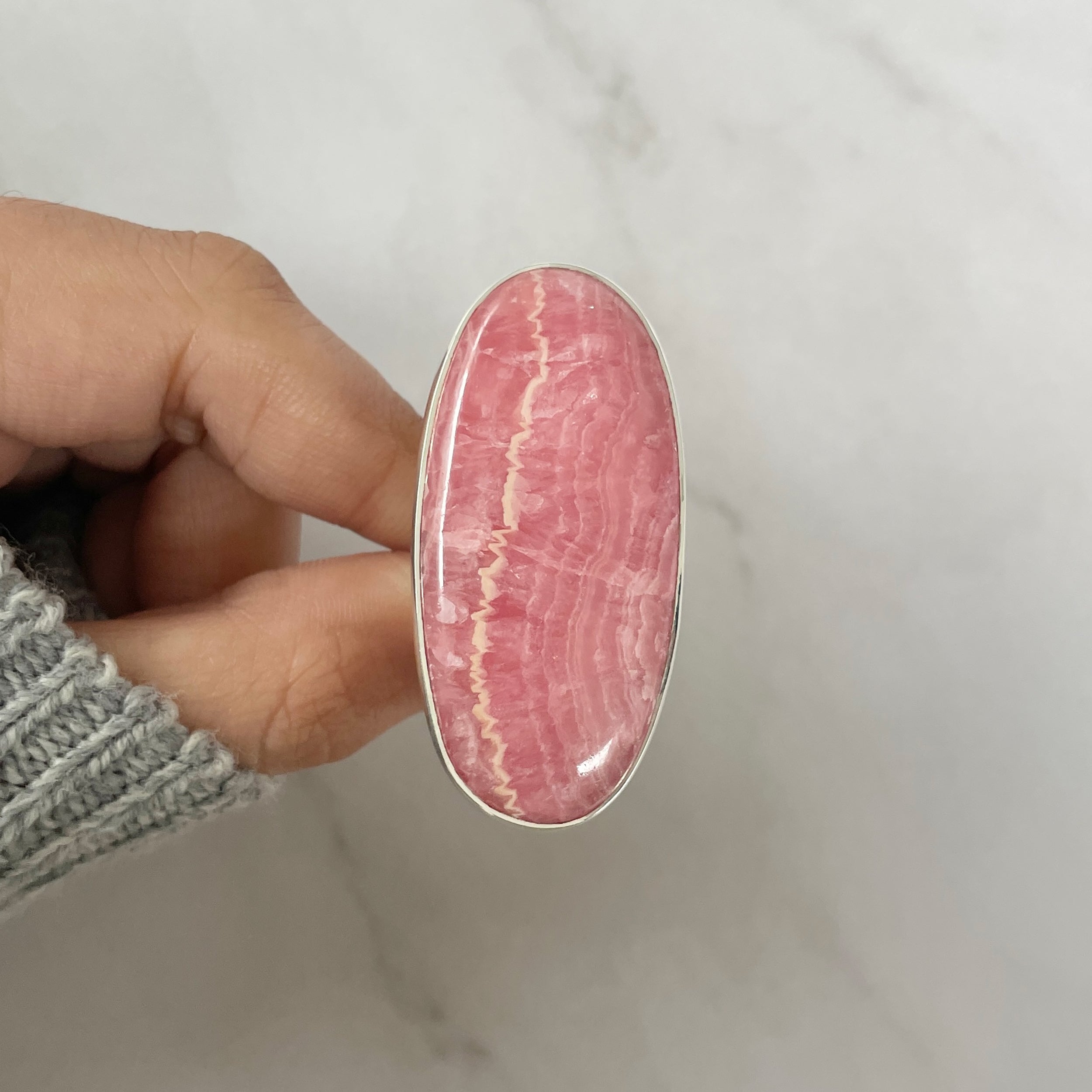 Rhodochrosite Ring-(RDC-R-140.)