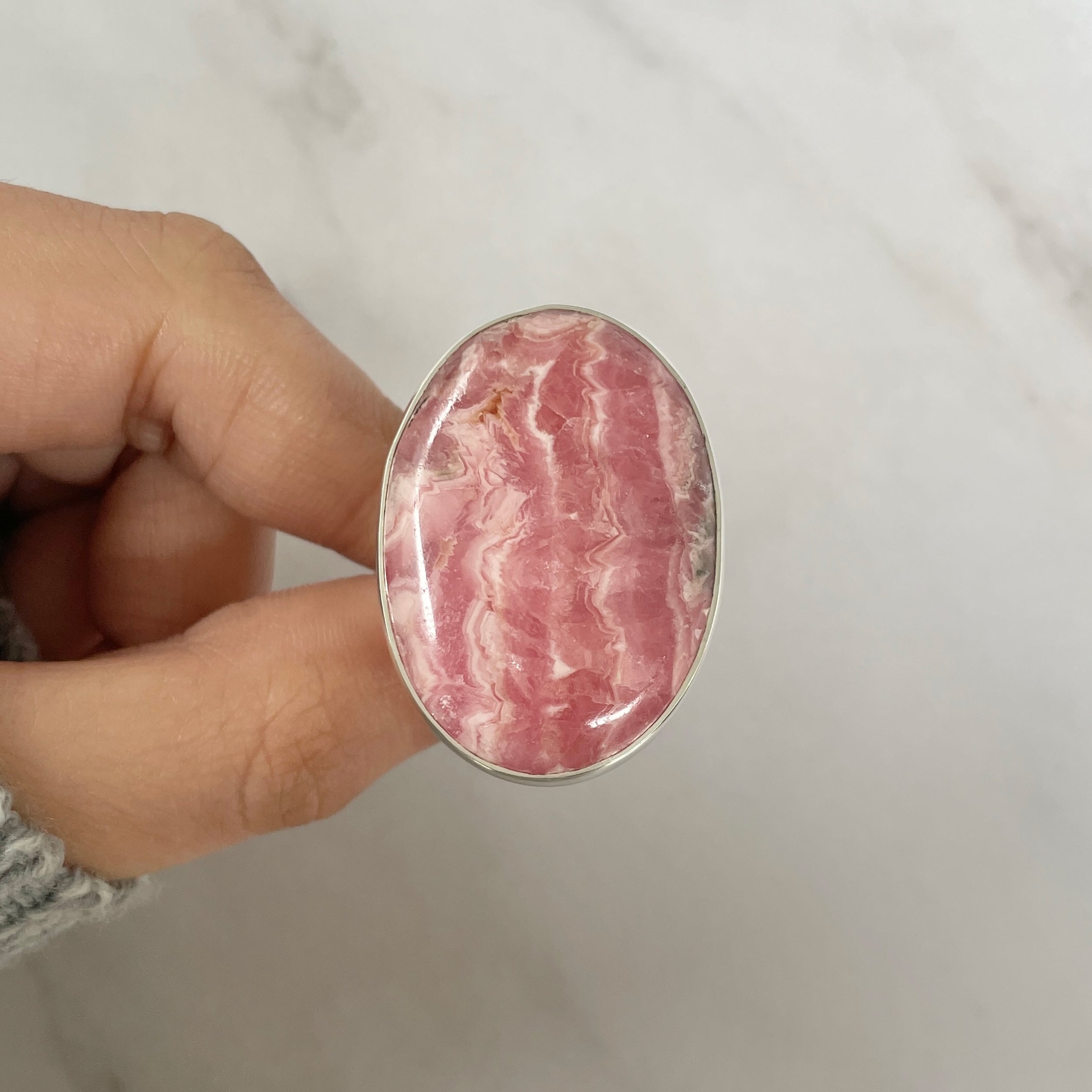 Rhodochrosite Ring-(RDC-R-141.)