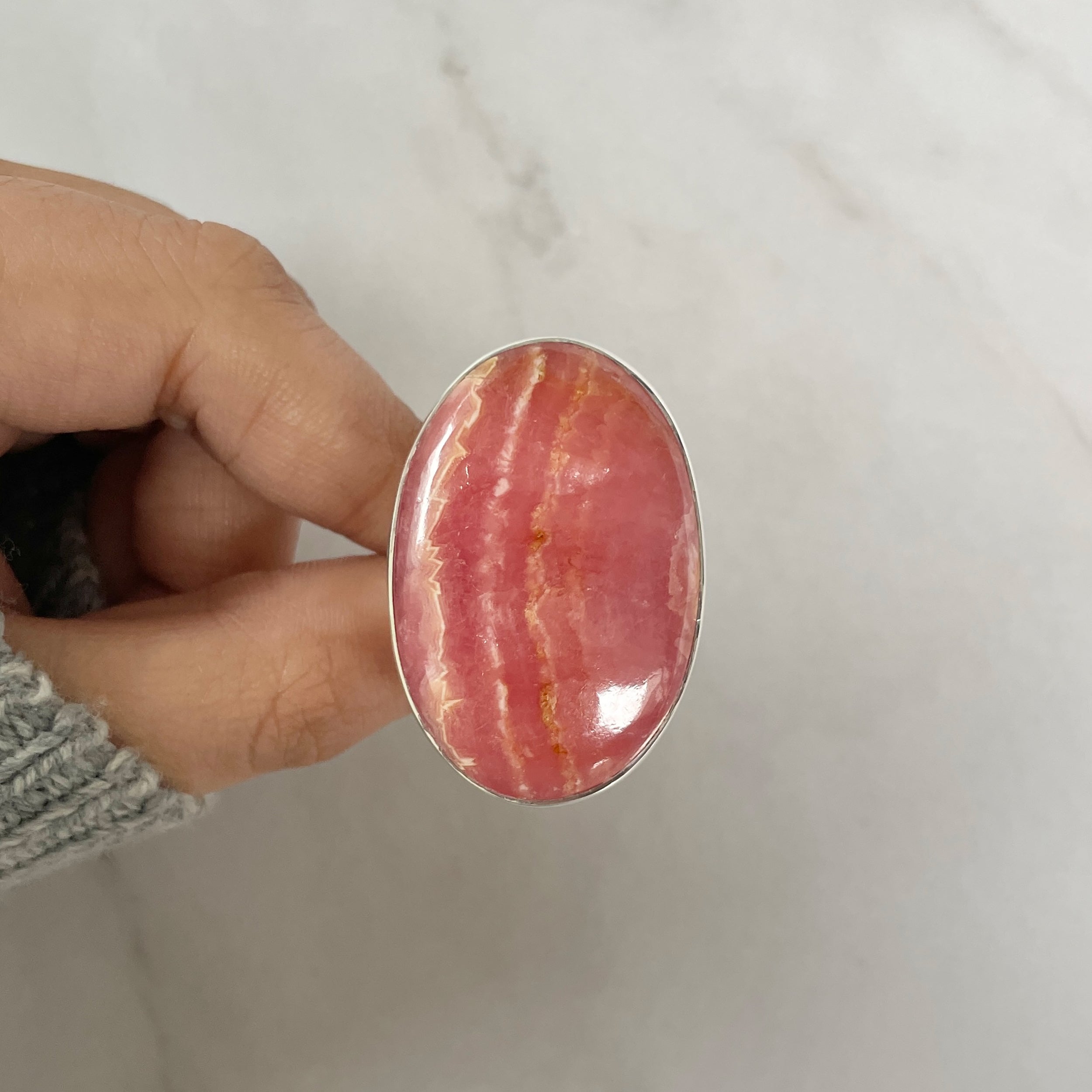 Rhodochrosite Ring-(RDC-R-144.)