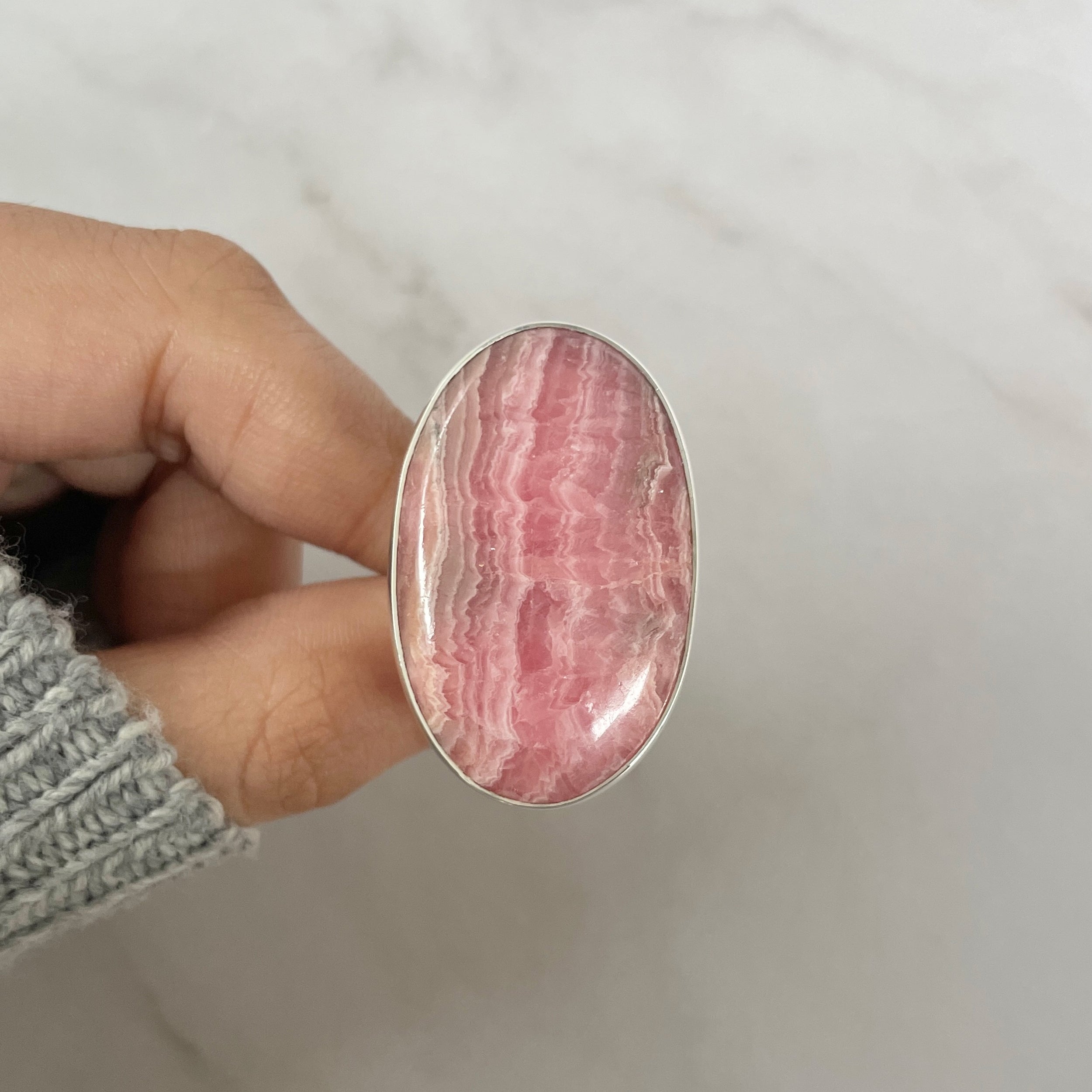 Rhodochrosite Ring-(RDC-R-145.)