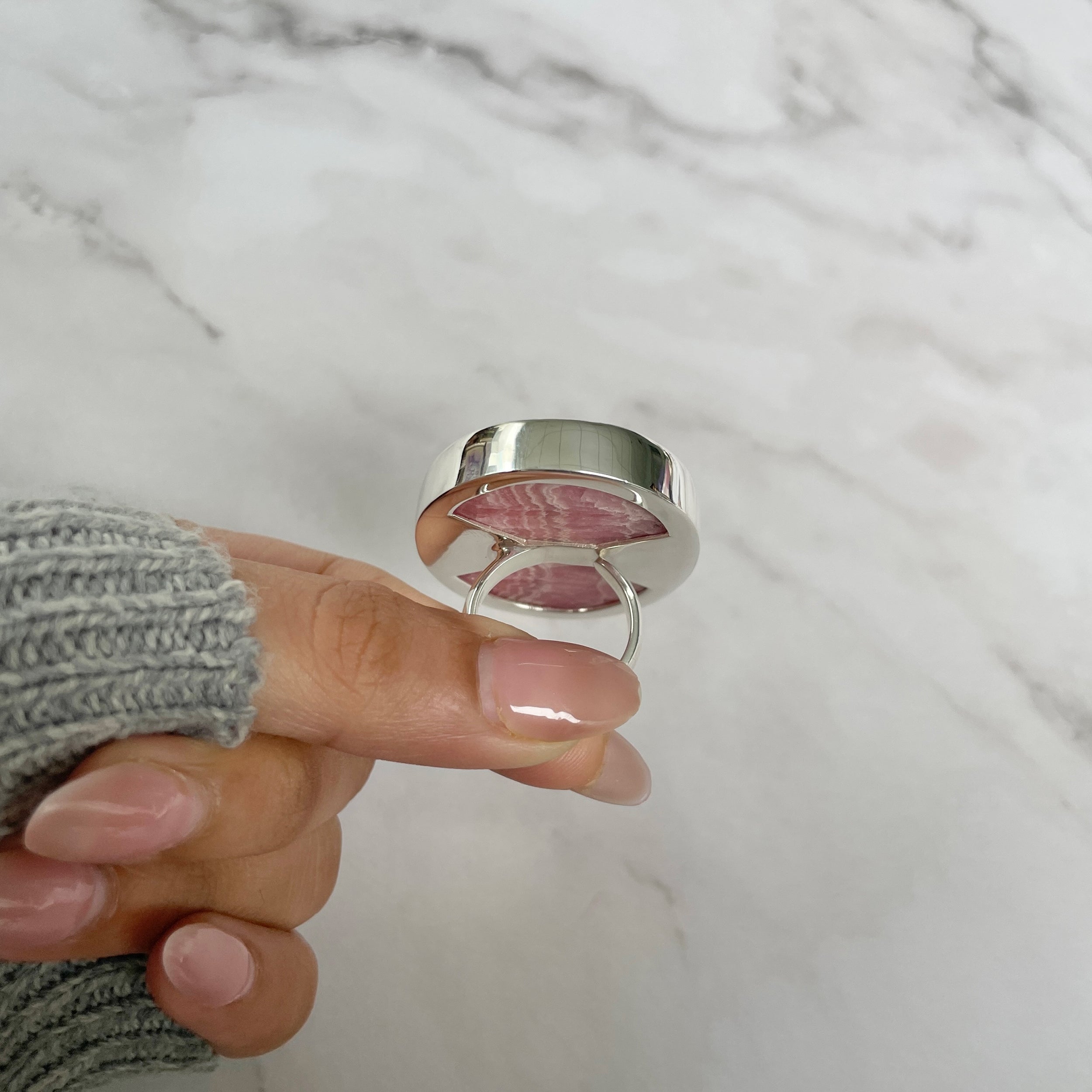 Rhodochrosite Ring-(RDC-R-149.)