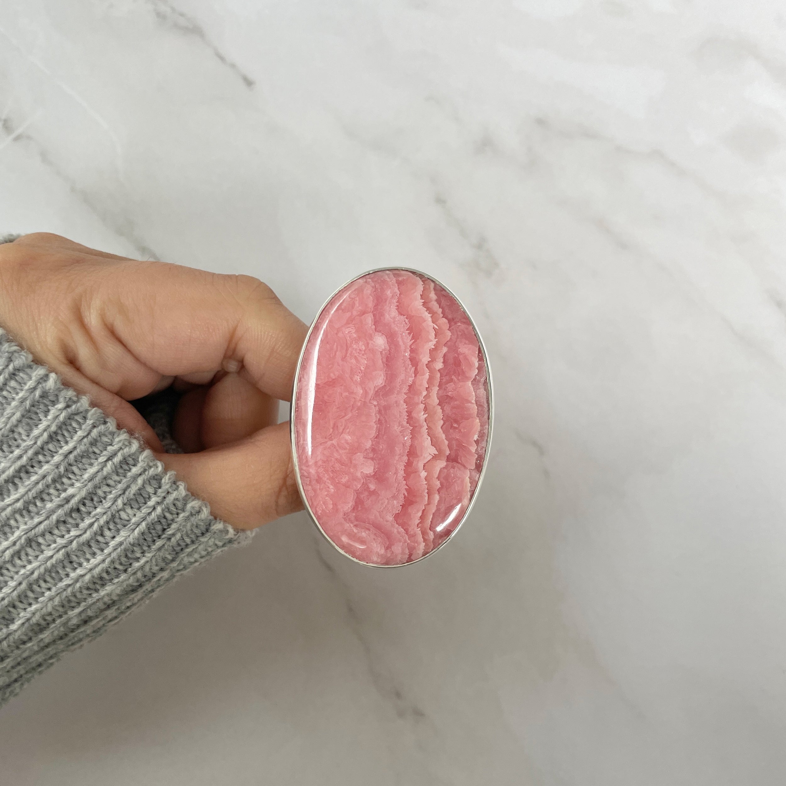 Rhodochrosite Ring-(RDC-R-150.)