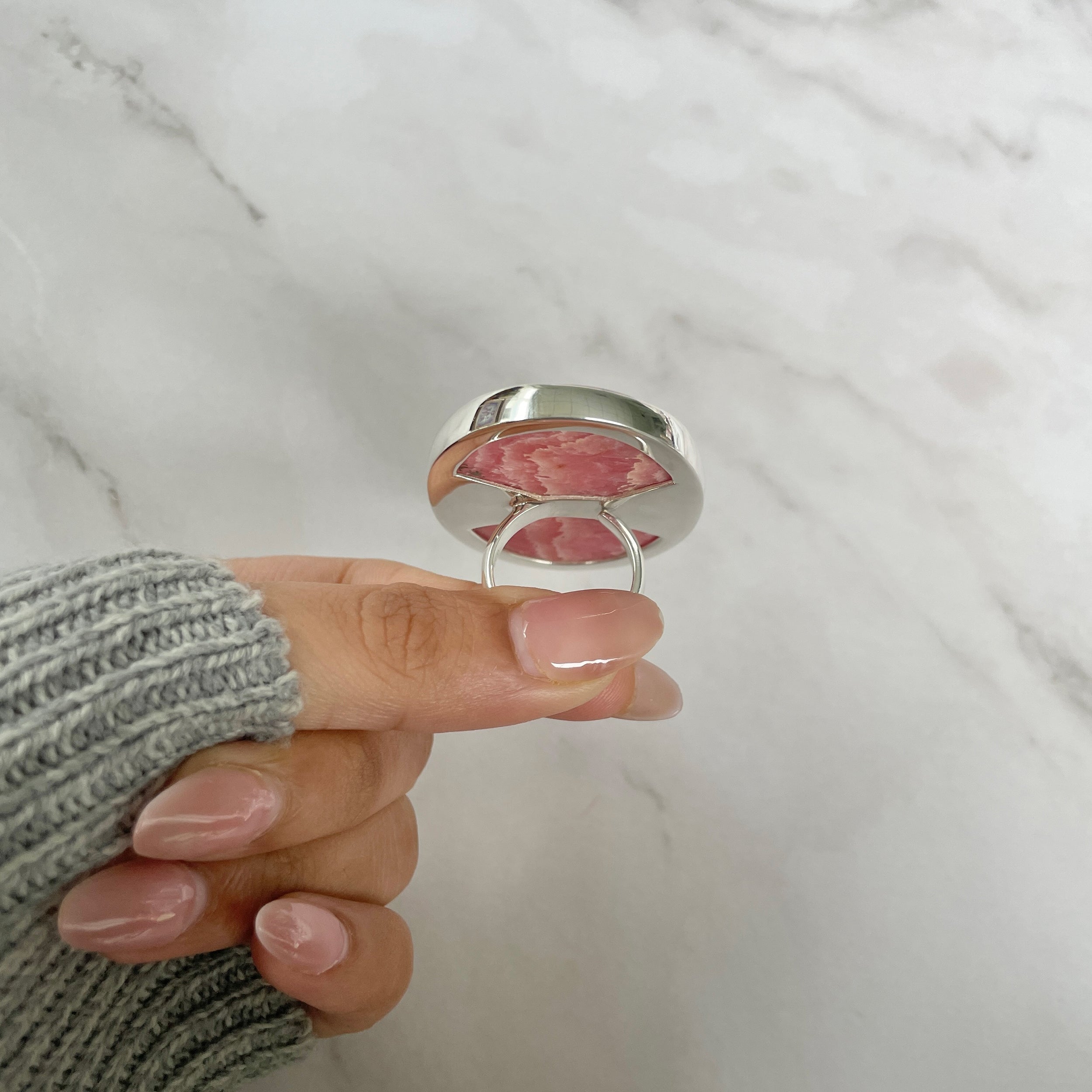 Rhodochrosite Ring-(RDC-R-150.)