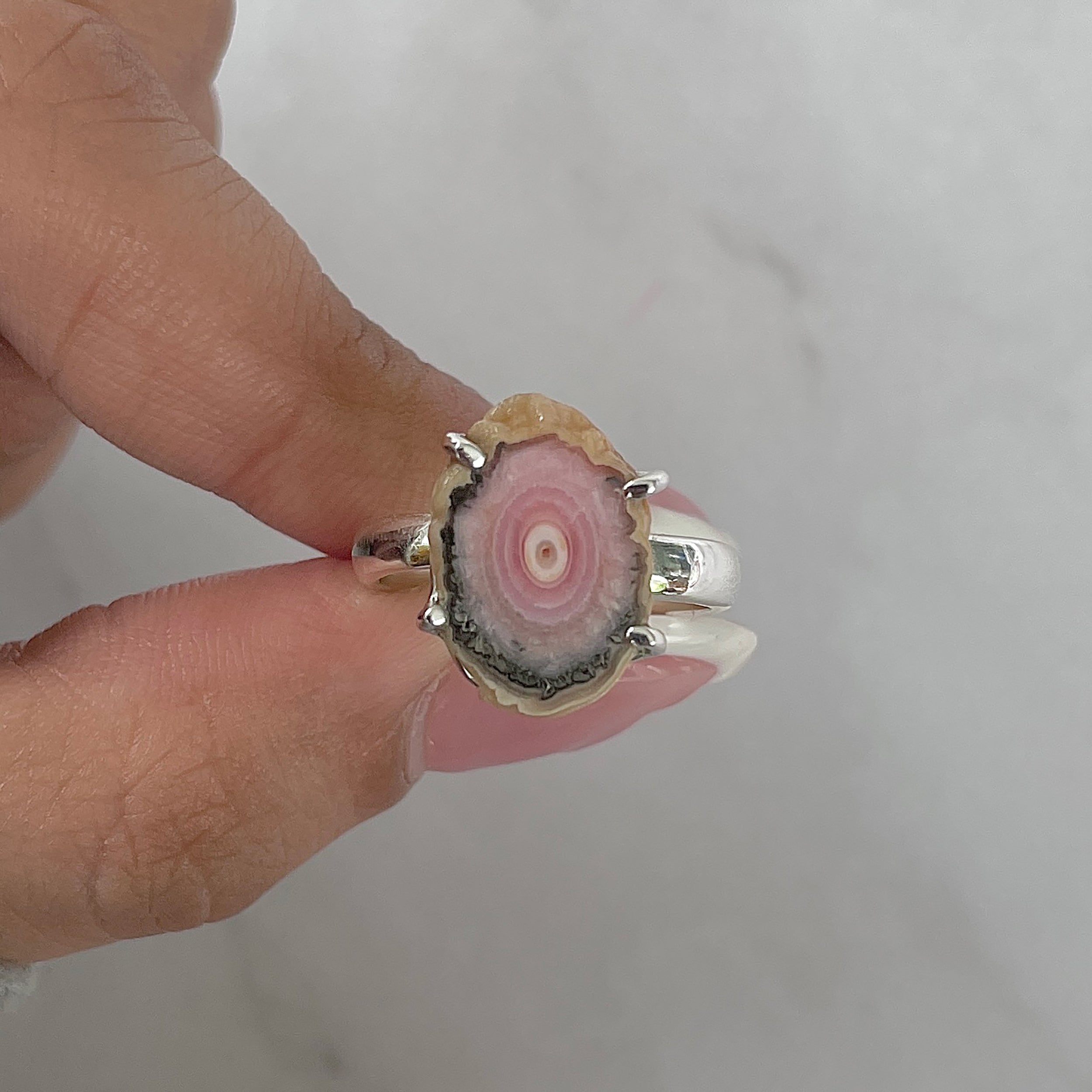 Rhodochrosite Stalactite Ring-(RDC-R-152.)