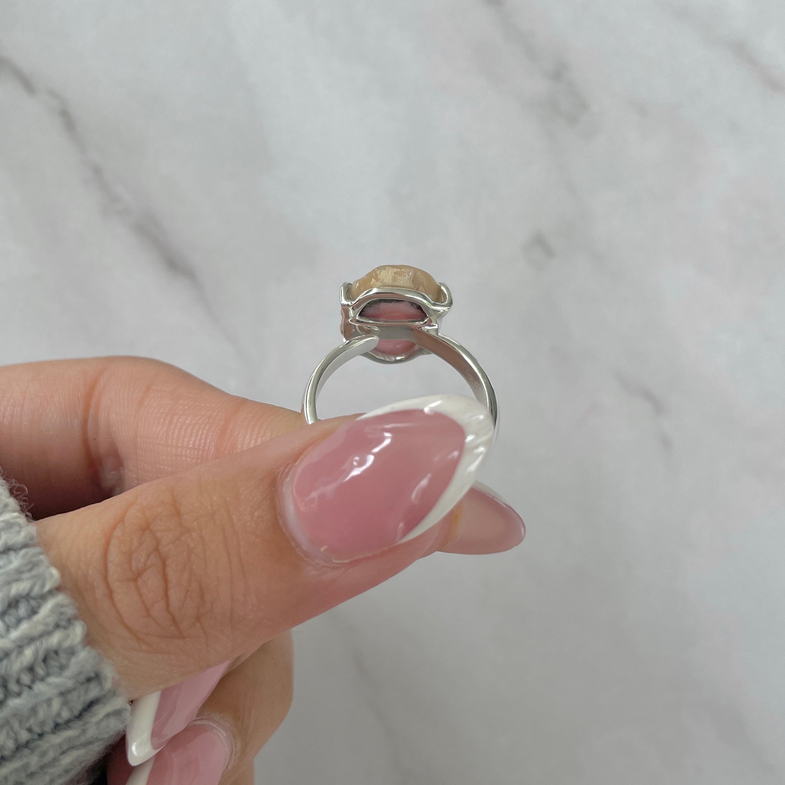 Rhodochrosite Stalactite Ring-(RDC-R-152.)