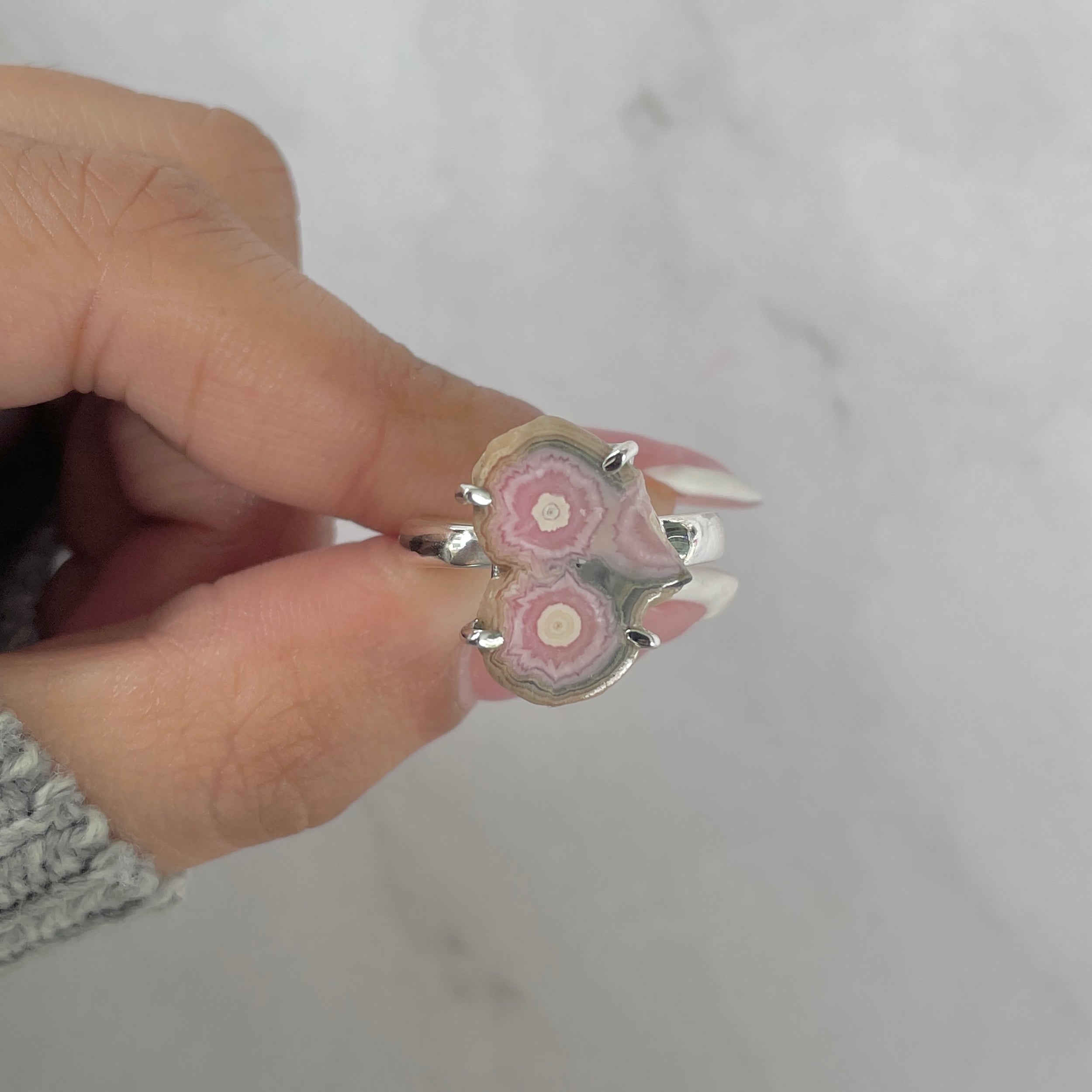 Rhodochrosite Stalactite Ring-(RDC-R-153.)