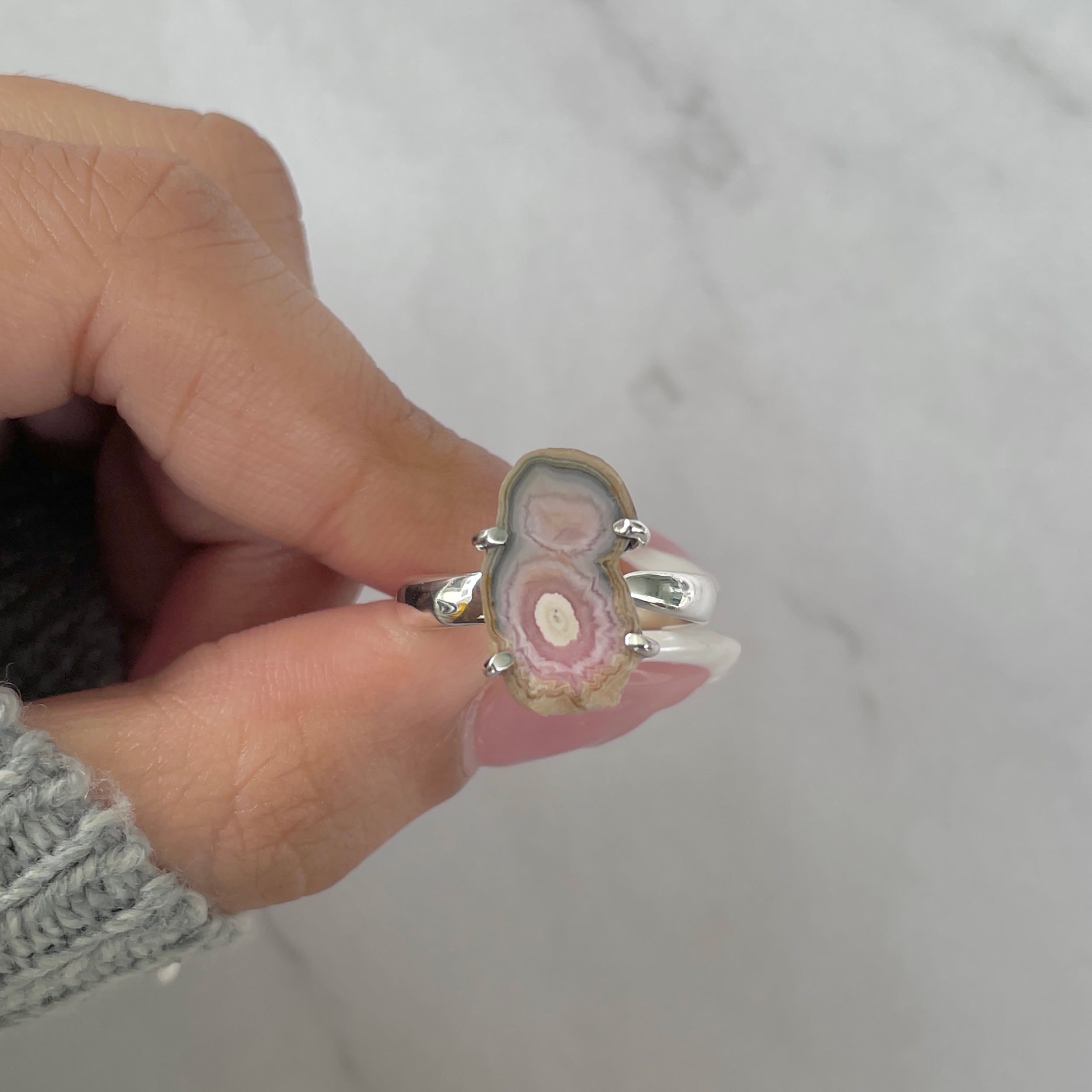 Rhodochrosite Stalactite Ring-(RDC-R-154.)