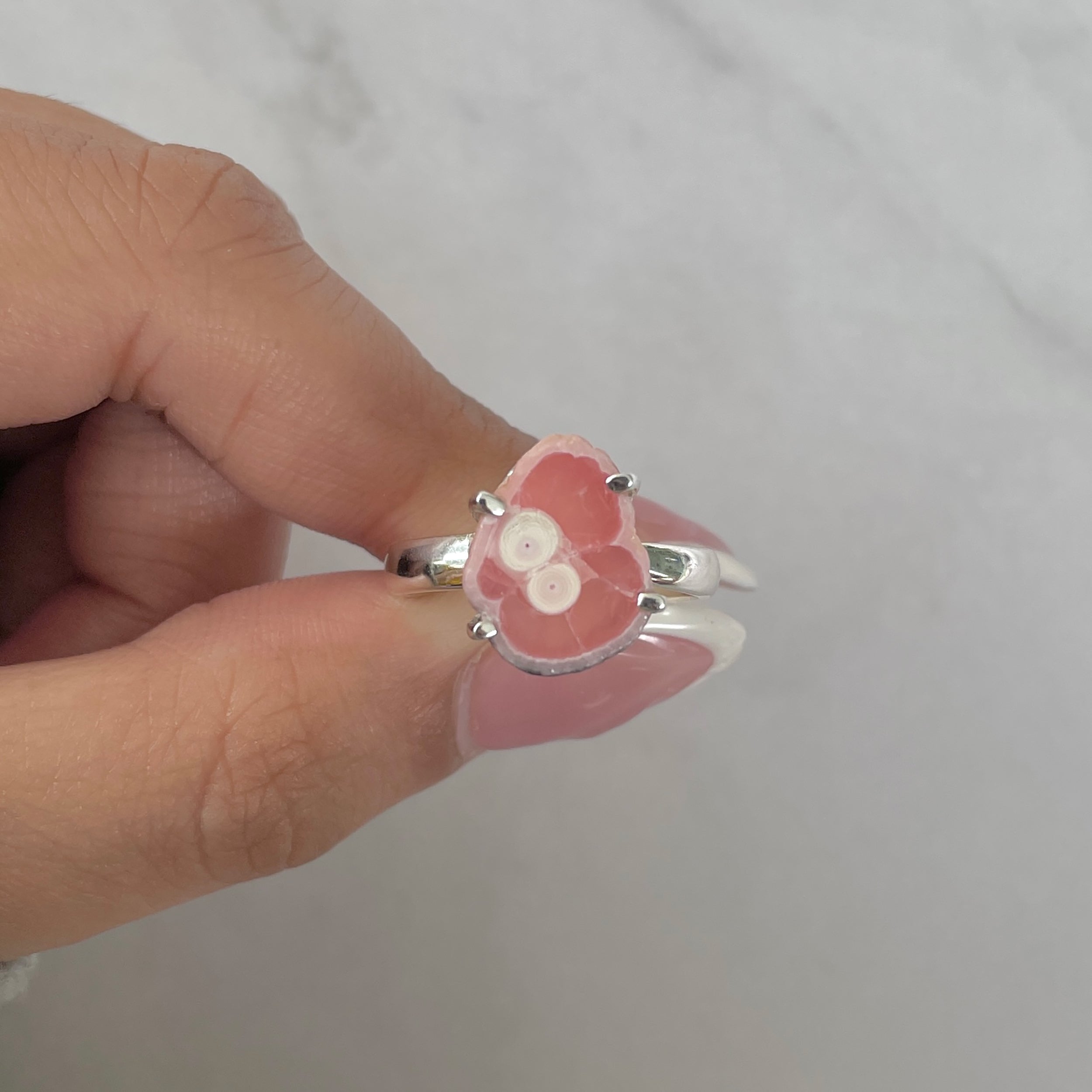 Rhodochrosite Stalactite Ring-(RDC-R-158.)