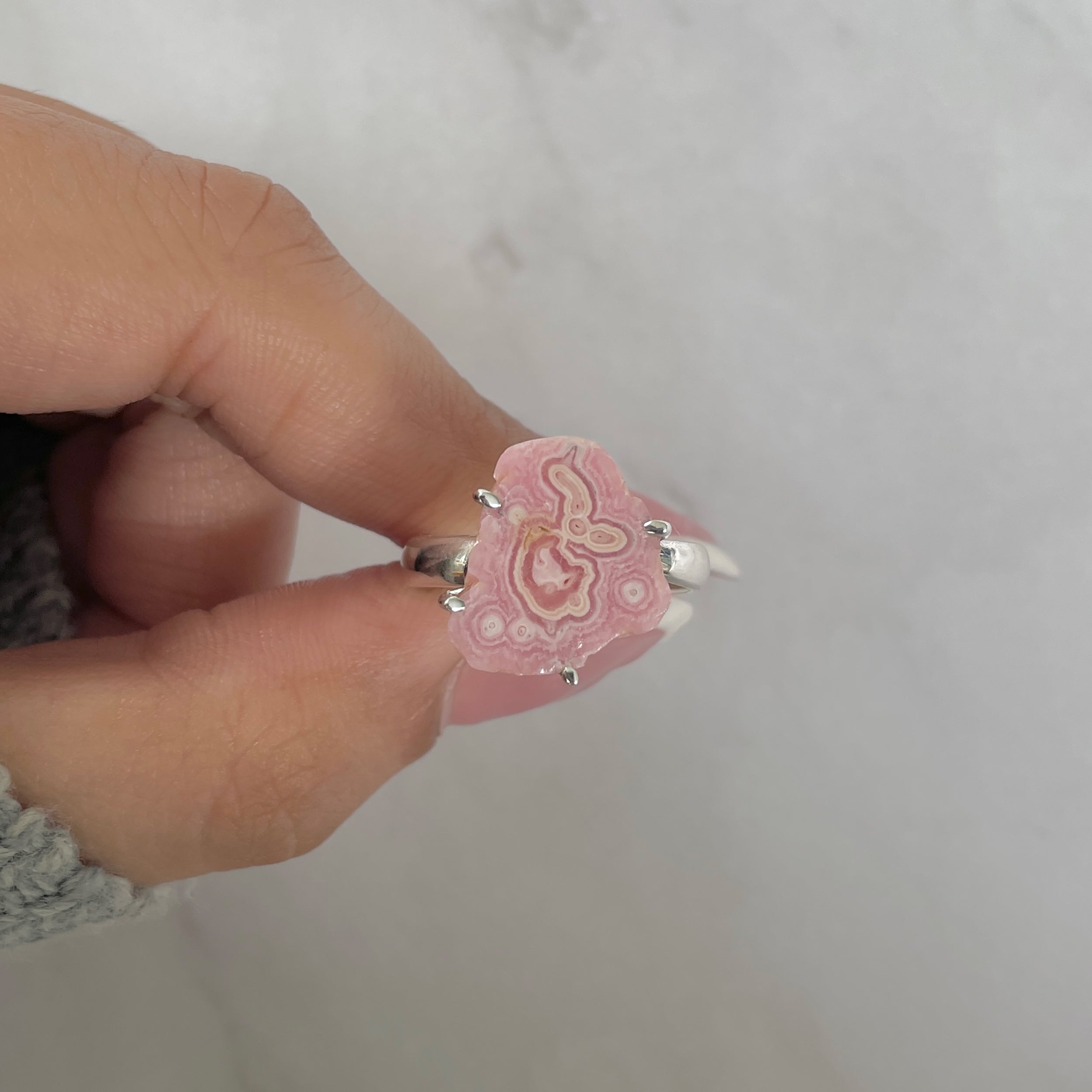 Rhodochrosite Stalactite Ring-(RDC-R-159.)