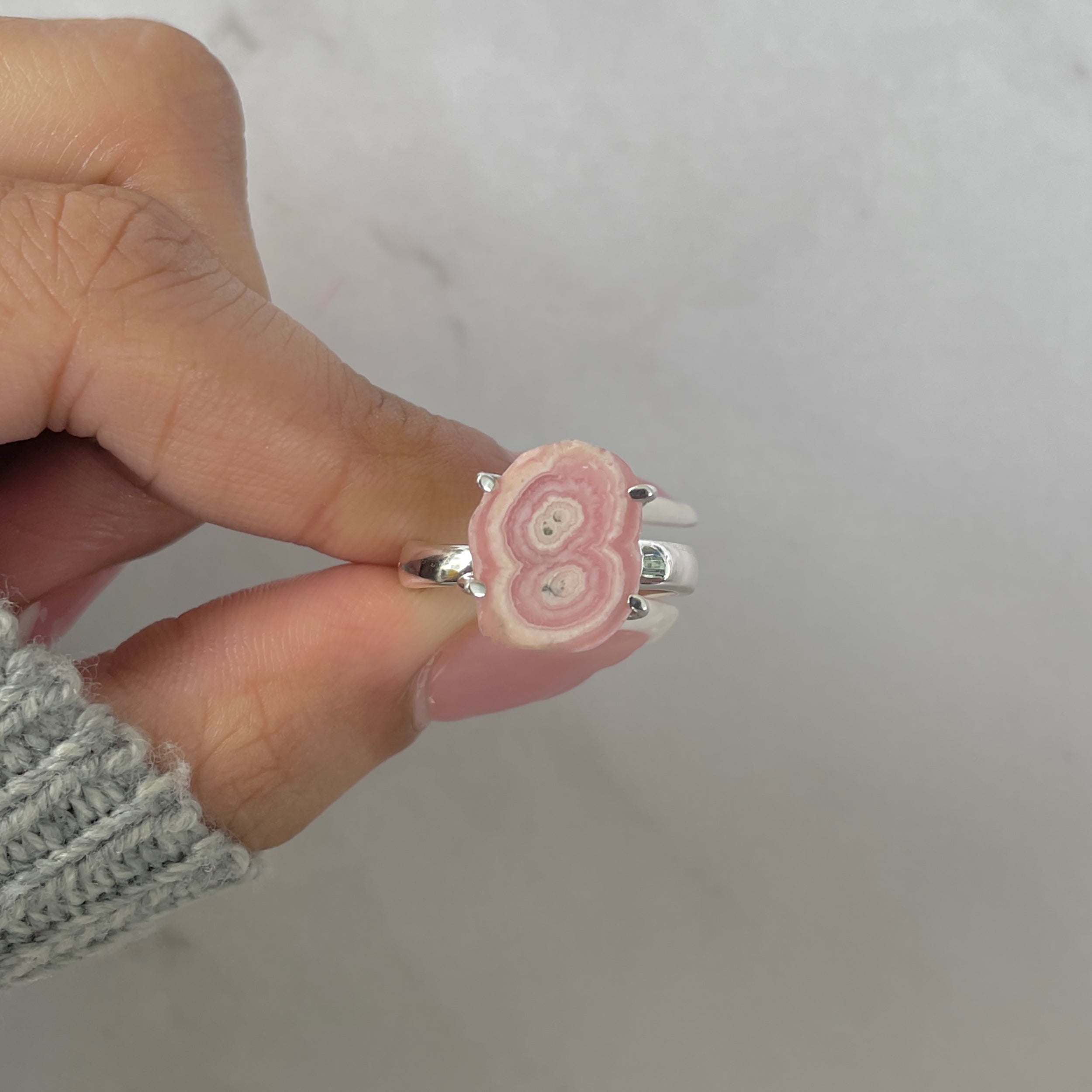 Rhodochrosite Stalactite Ring-(RDC-R-160.)