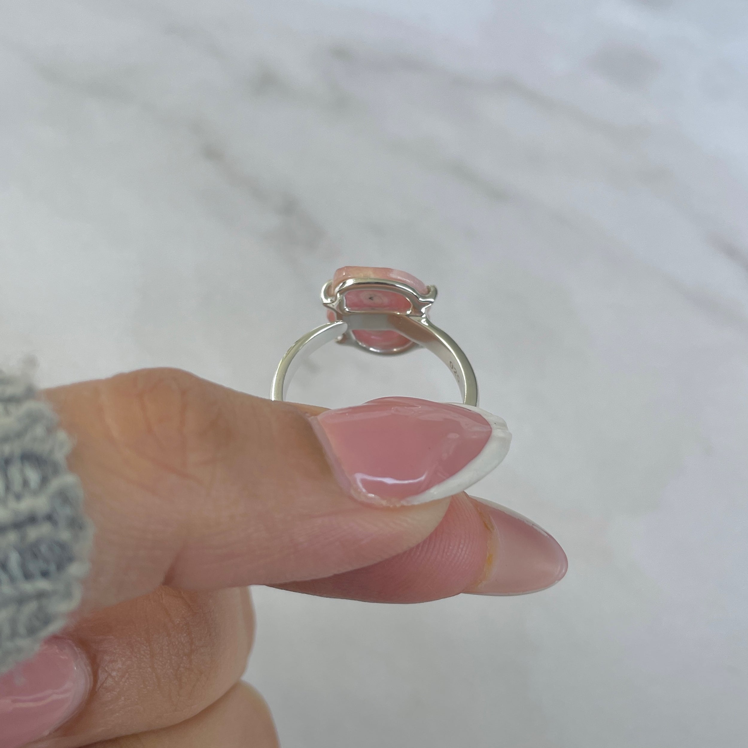 Rhodochrosite Stalactite Ring-(RDC-R-160.)