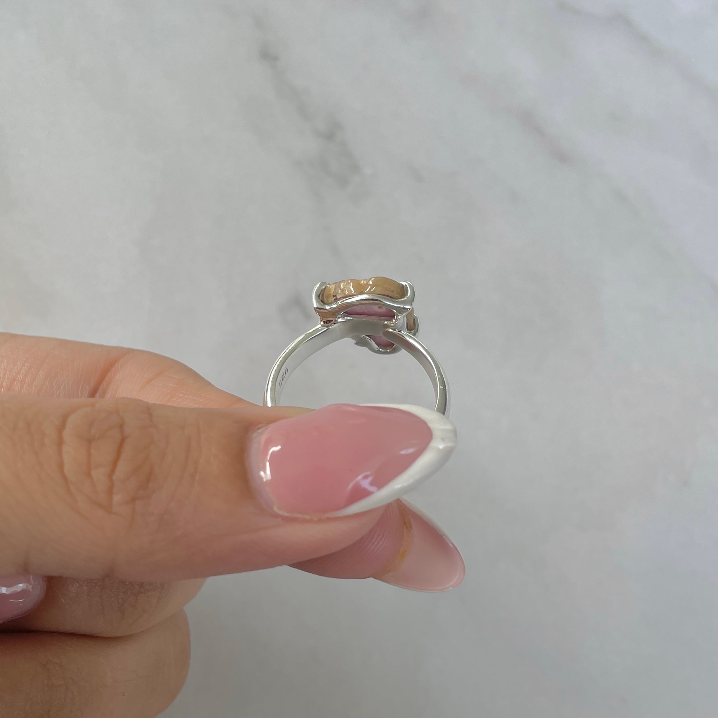 Rhodochrosite Stalactite Ring-(RDC-R-161.)