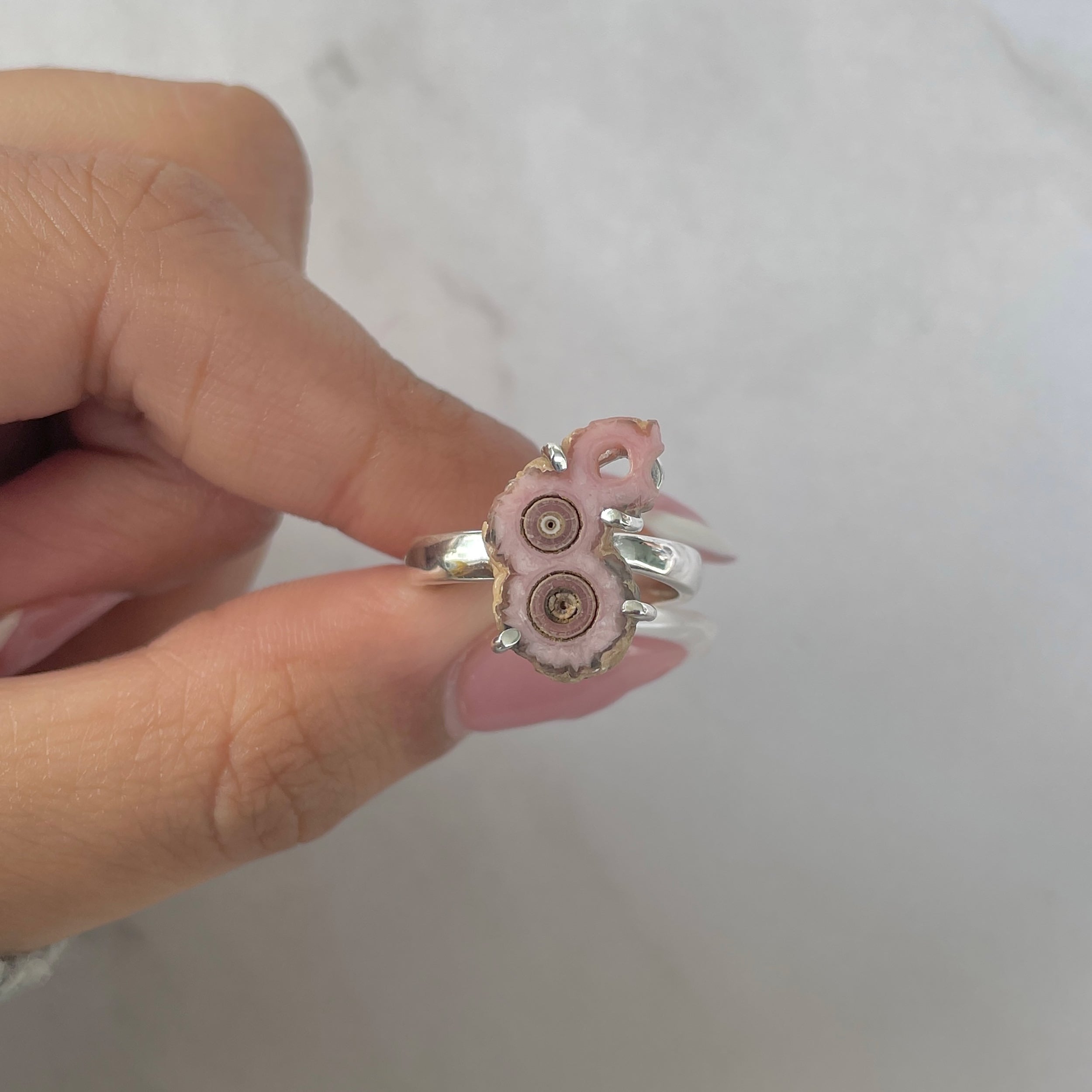Rhodochrosite Stalactite Ring-(RDC-R-162.)