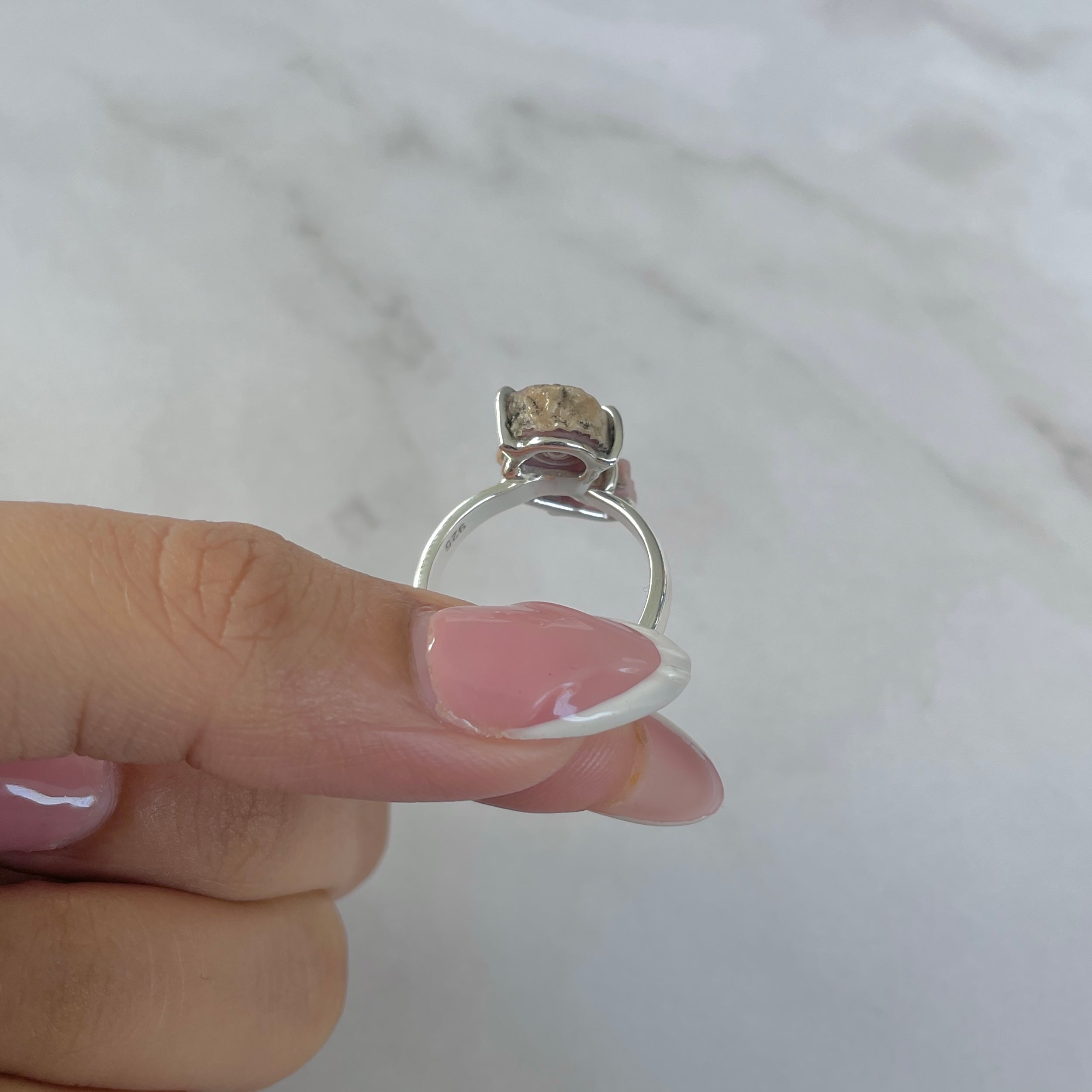 Rhodochrosite Stalactite Ring-(RDC-R-162.)