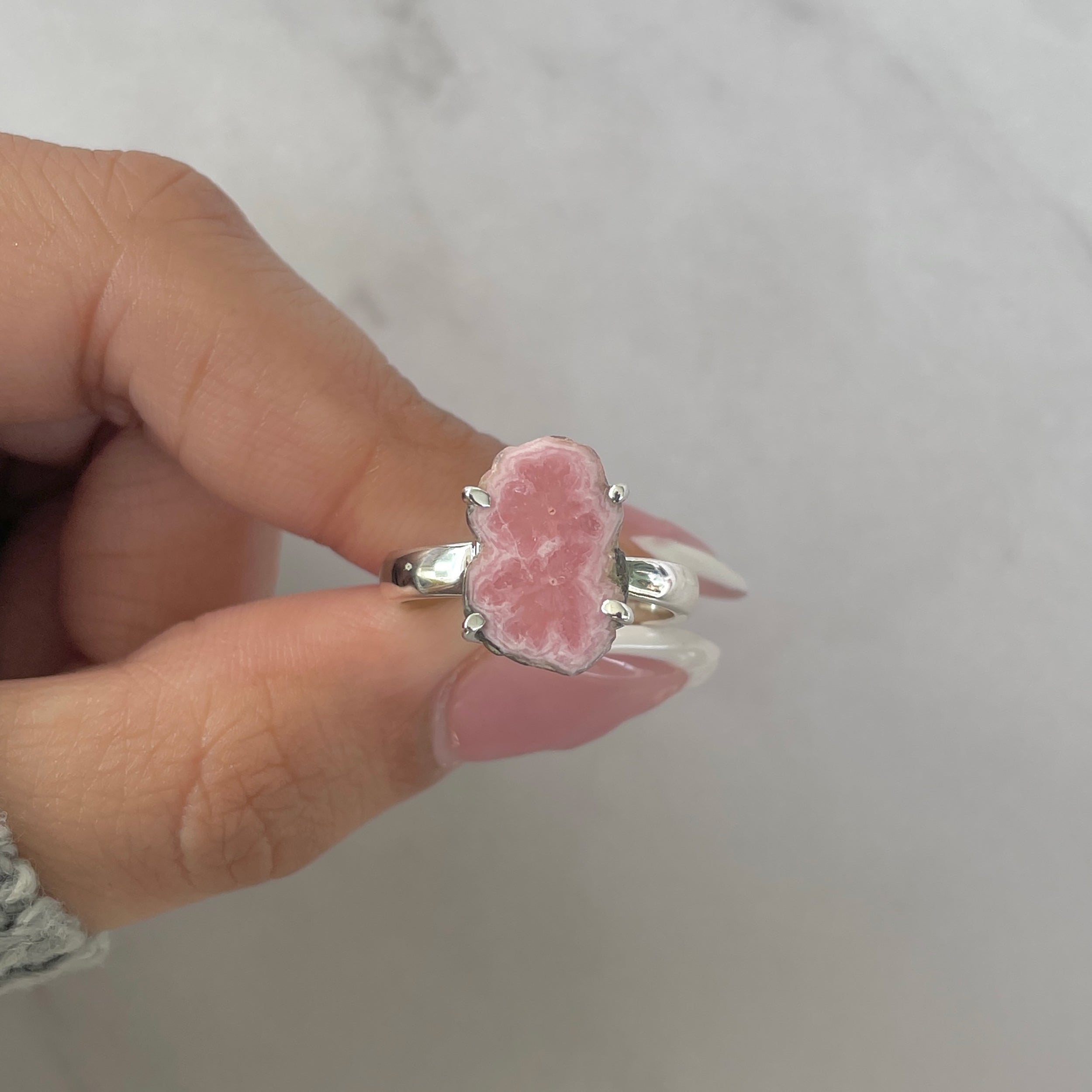 Rhodochrosite Stalactite Ring-(RDC-R-164.)