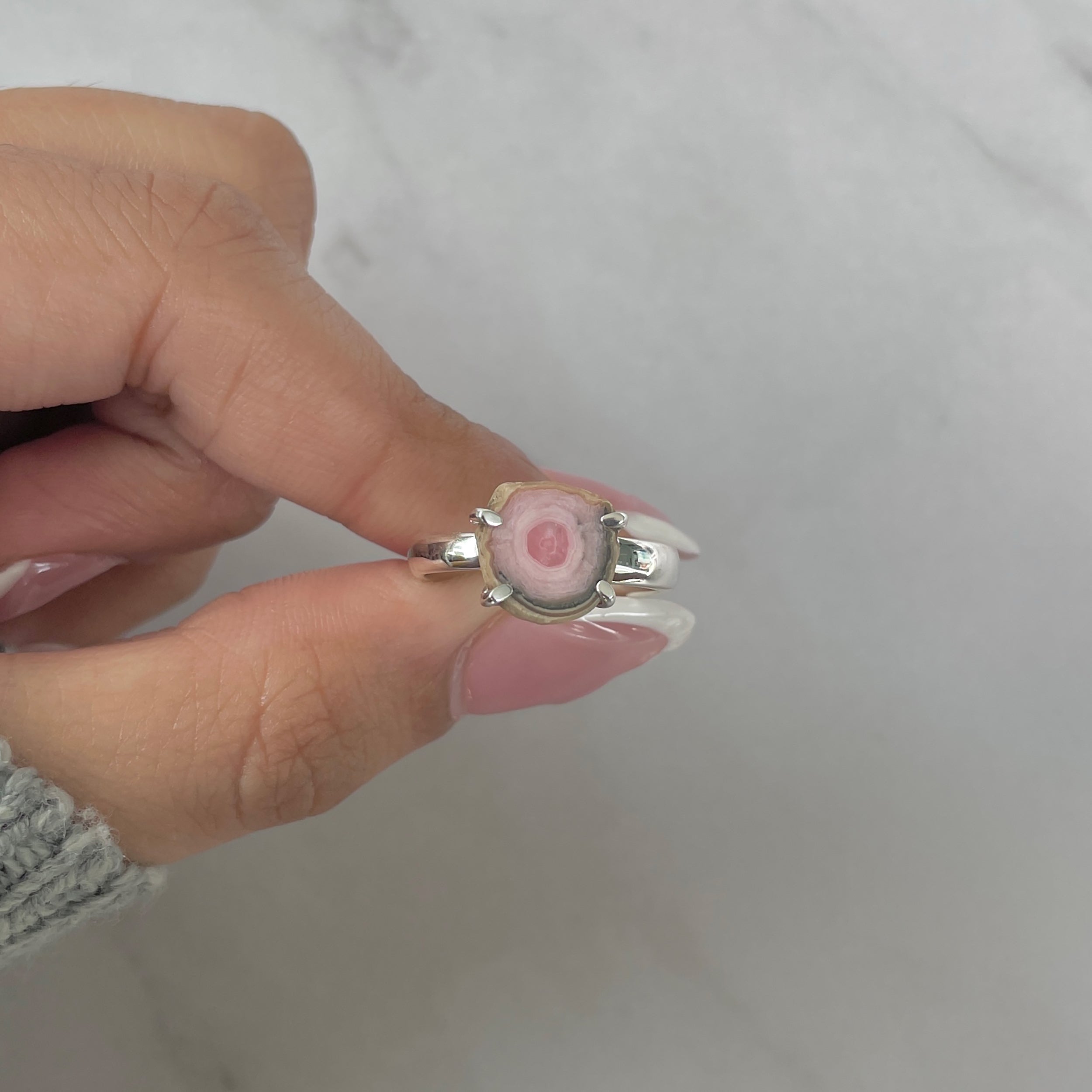 Rhodochrosite Stalactite Ring-(RDC-R-168.)