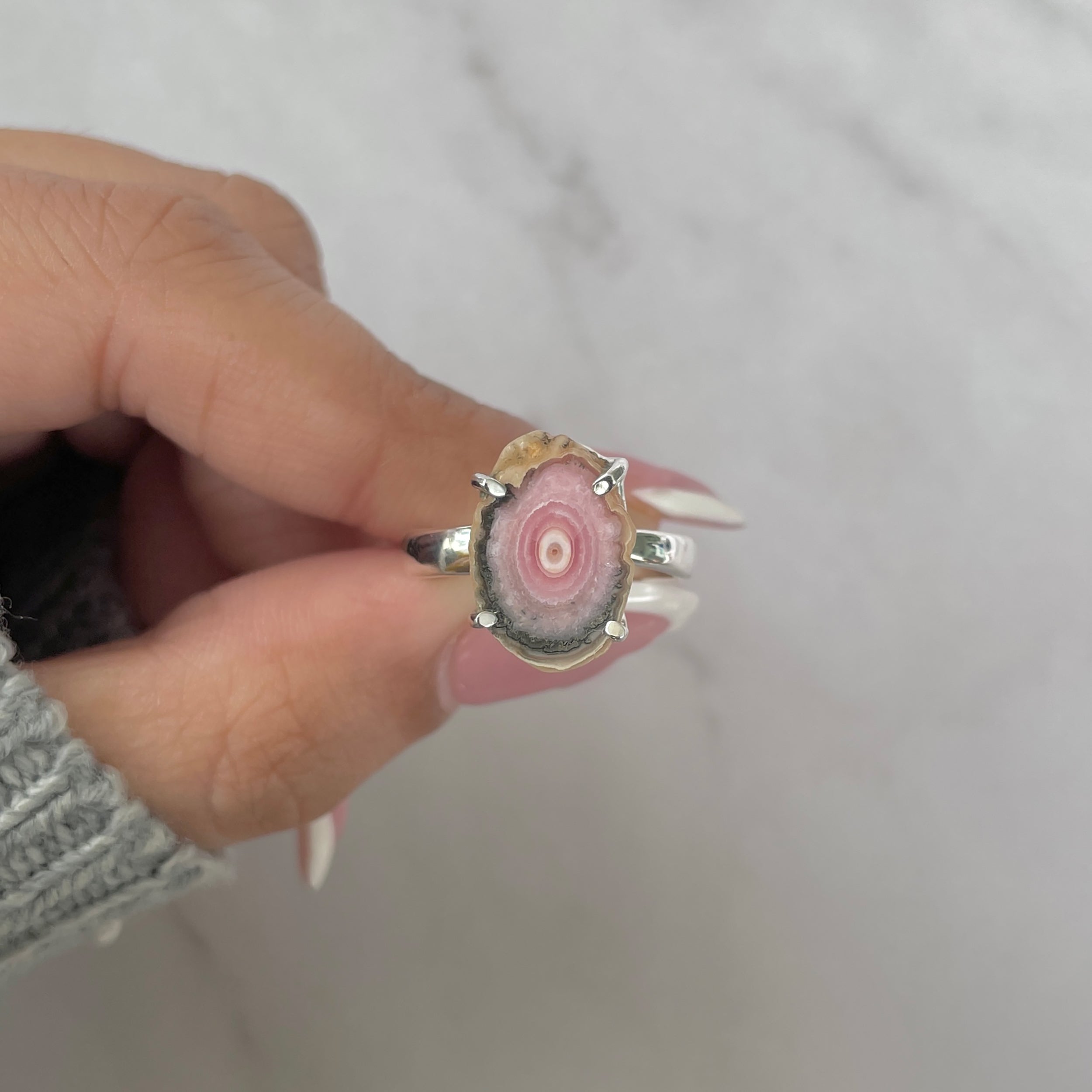 Rhodochrosite Stalactite Ring-(RDC-R-169.)