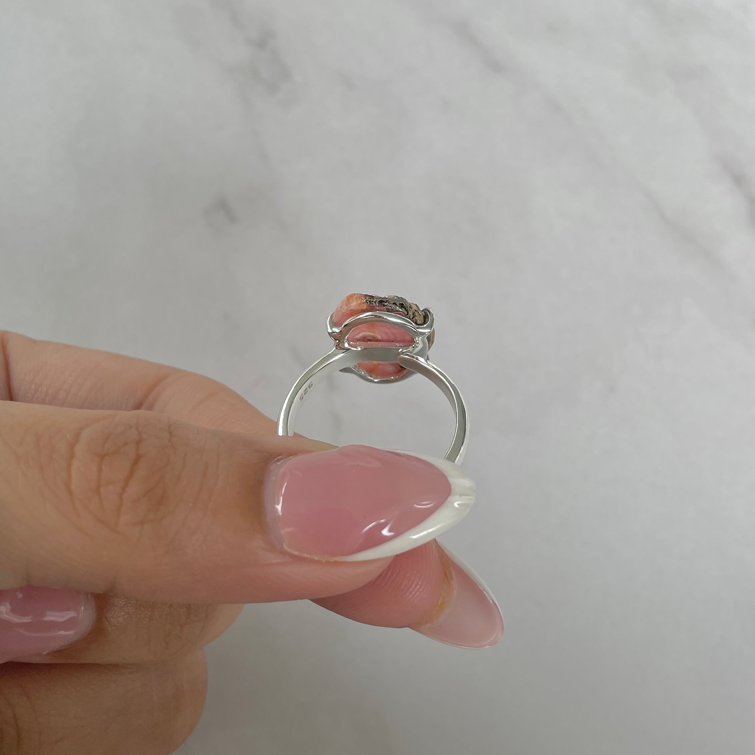 Rhodochrosite Stalactite Ring-(RDC-R-170.)