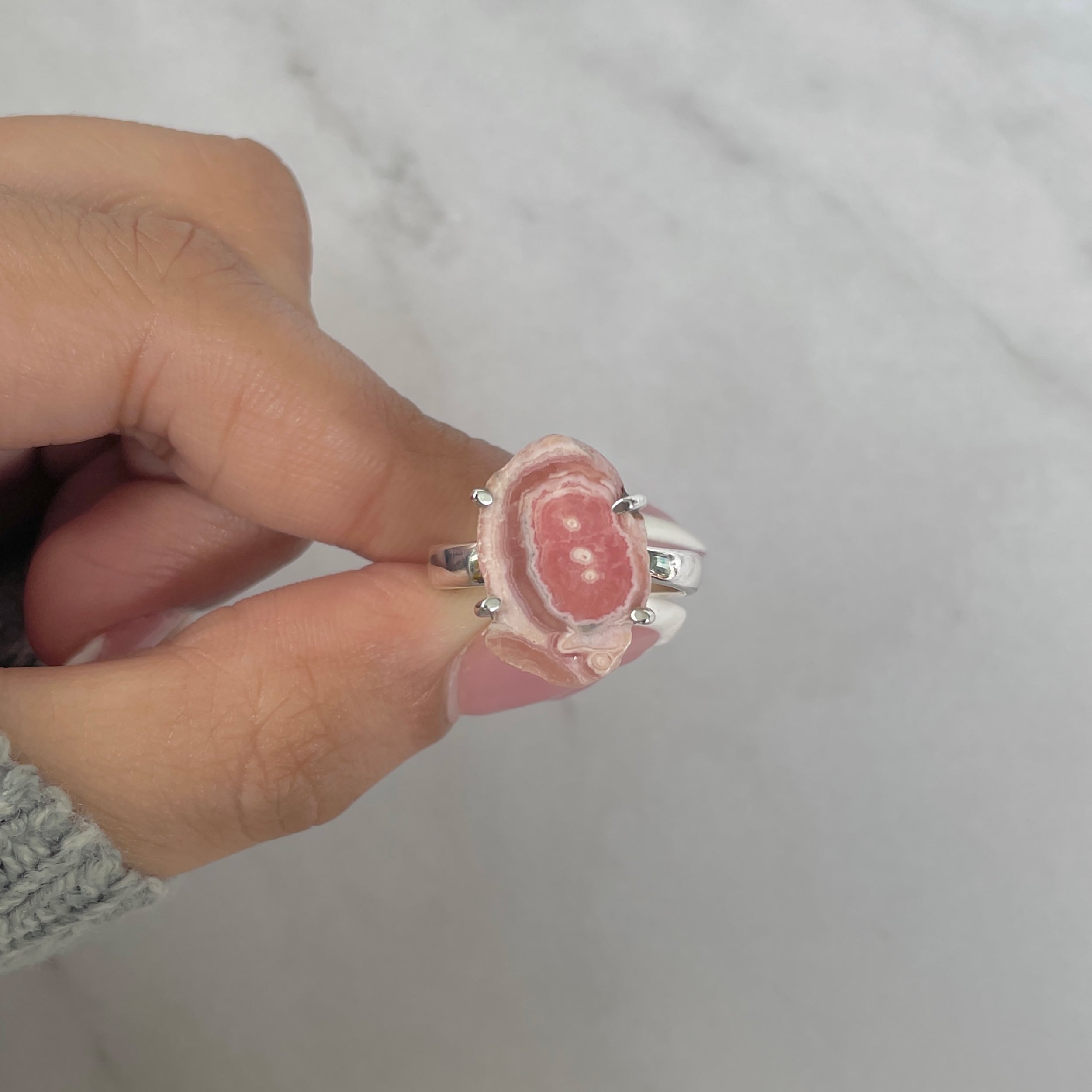 Rhodochrosite Stalactite Ring-(RDC-R-171.)
