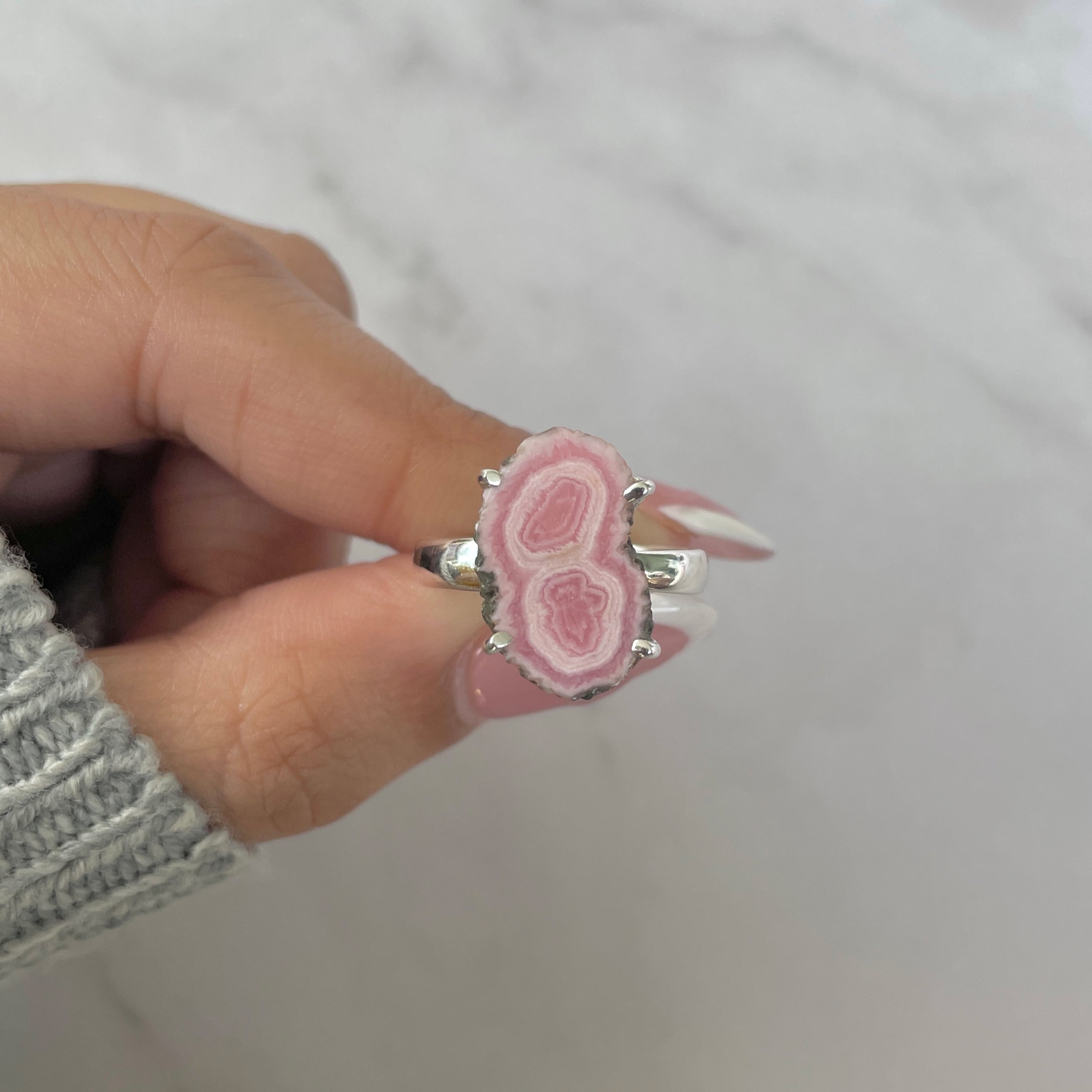 Rhodochrosite Stalactite Ring-(RDC-R-172.)