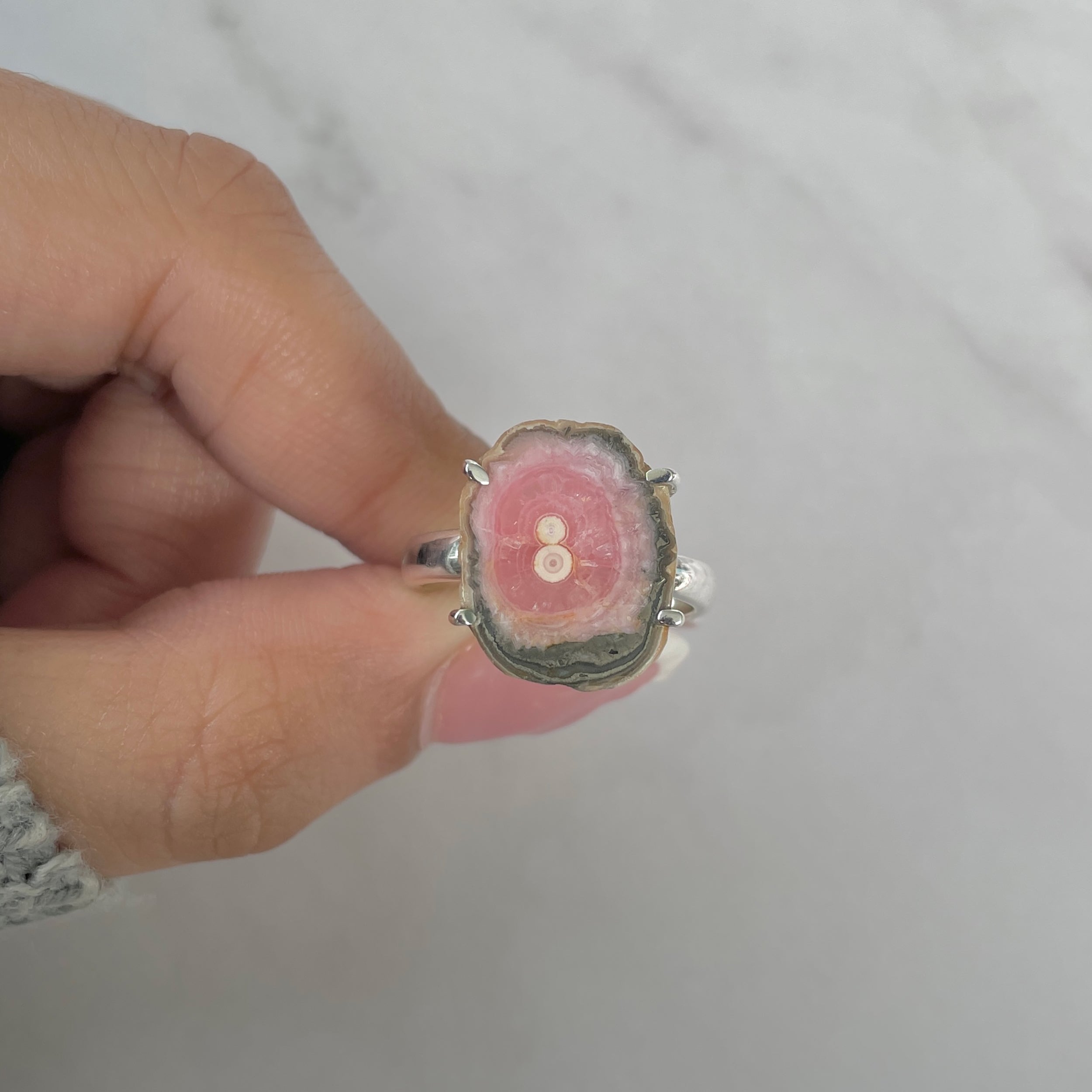 Rhodochrosite Stalactite Ring-(RDC-R-175.)