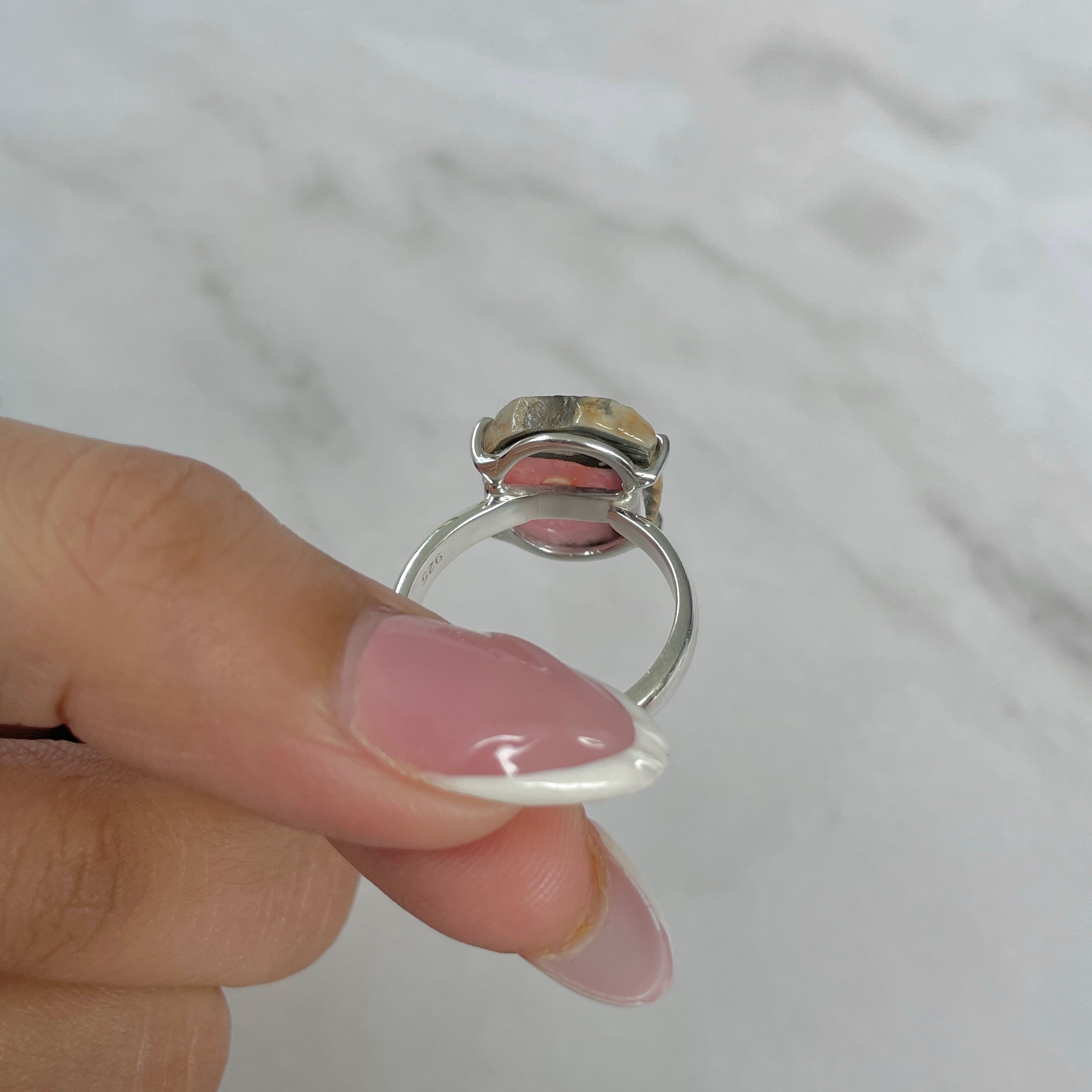 Rhodochrosite Stalactite Ring-(RDC-R-175.)