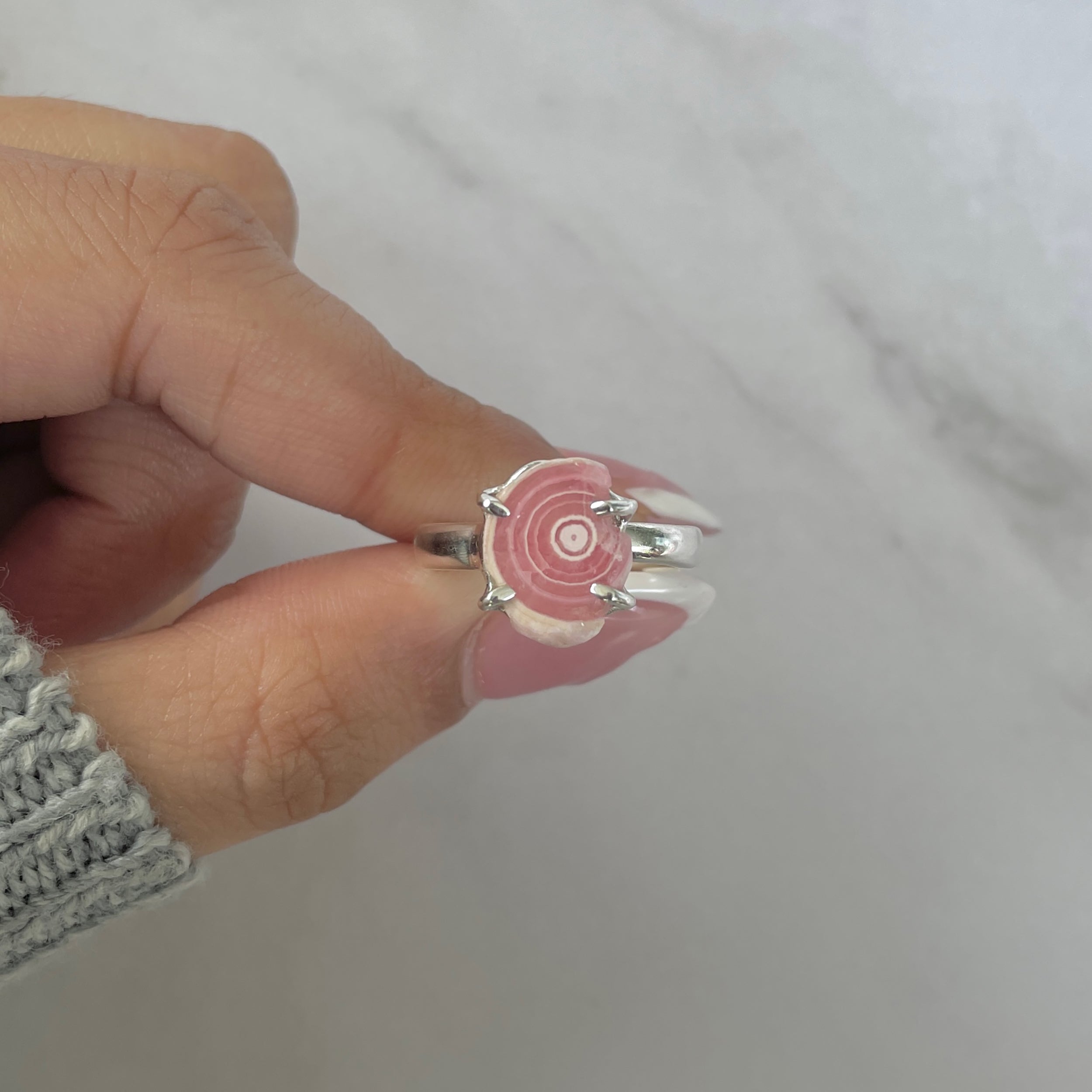 Rhodochrosite Stalactite Ring-(RDC-R-176.)