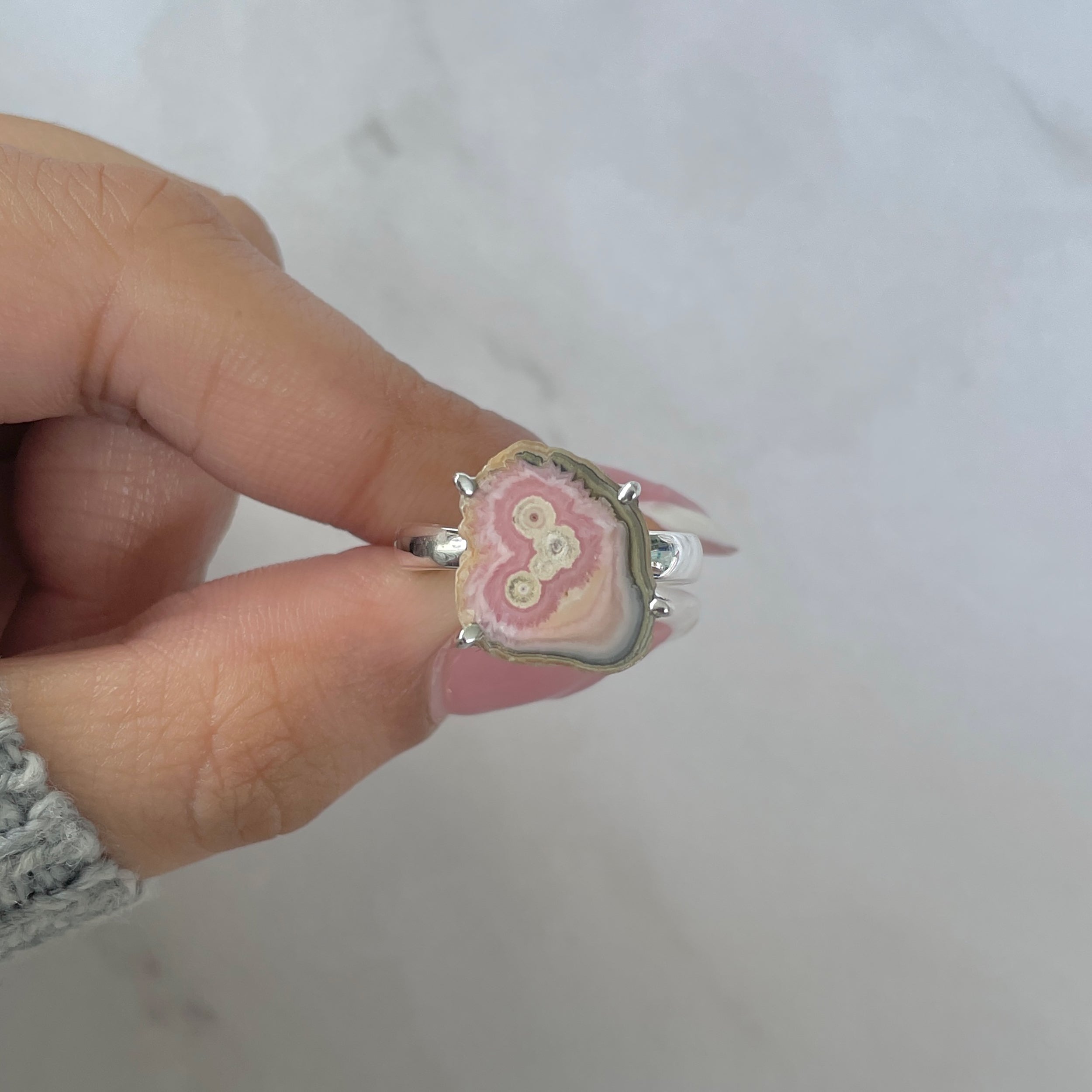 Rhodochrosite Stalactite Ring-(RDC-R-177.)