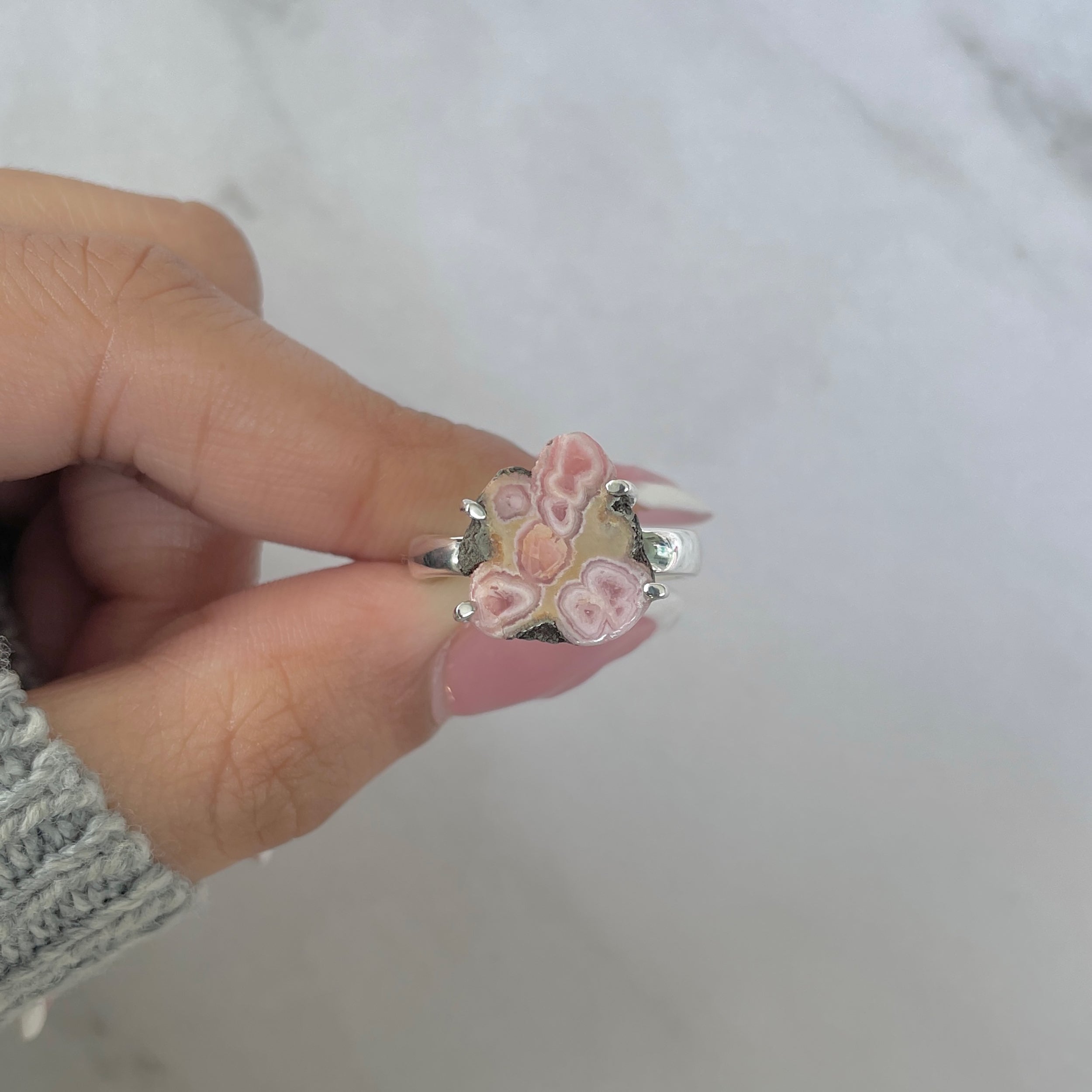 Rhodochrosite Stalactite Ring-(RDC-R-178.)
