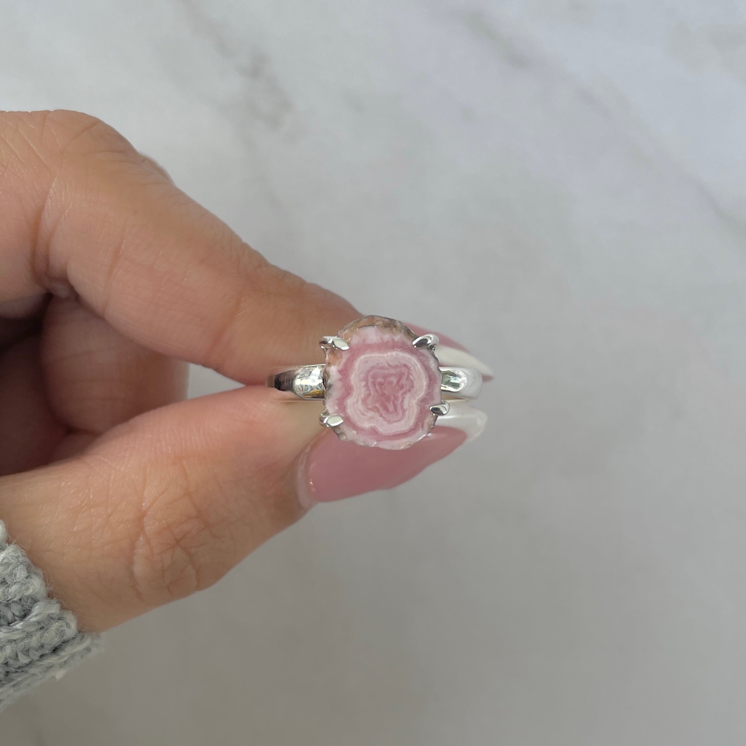 Rhodochrosite Stalactite Ring-(RDC-R-179.)