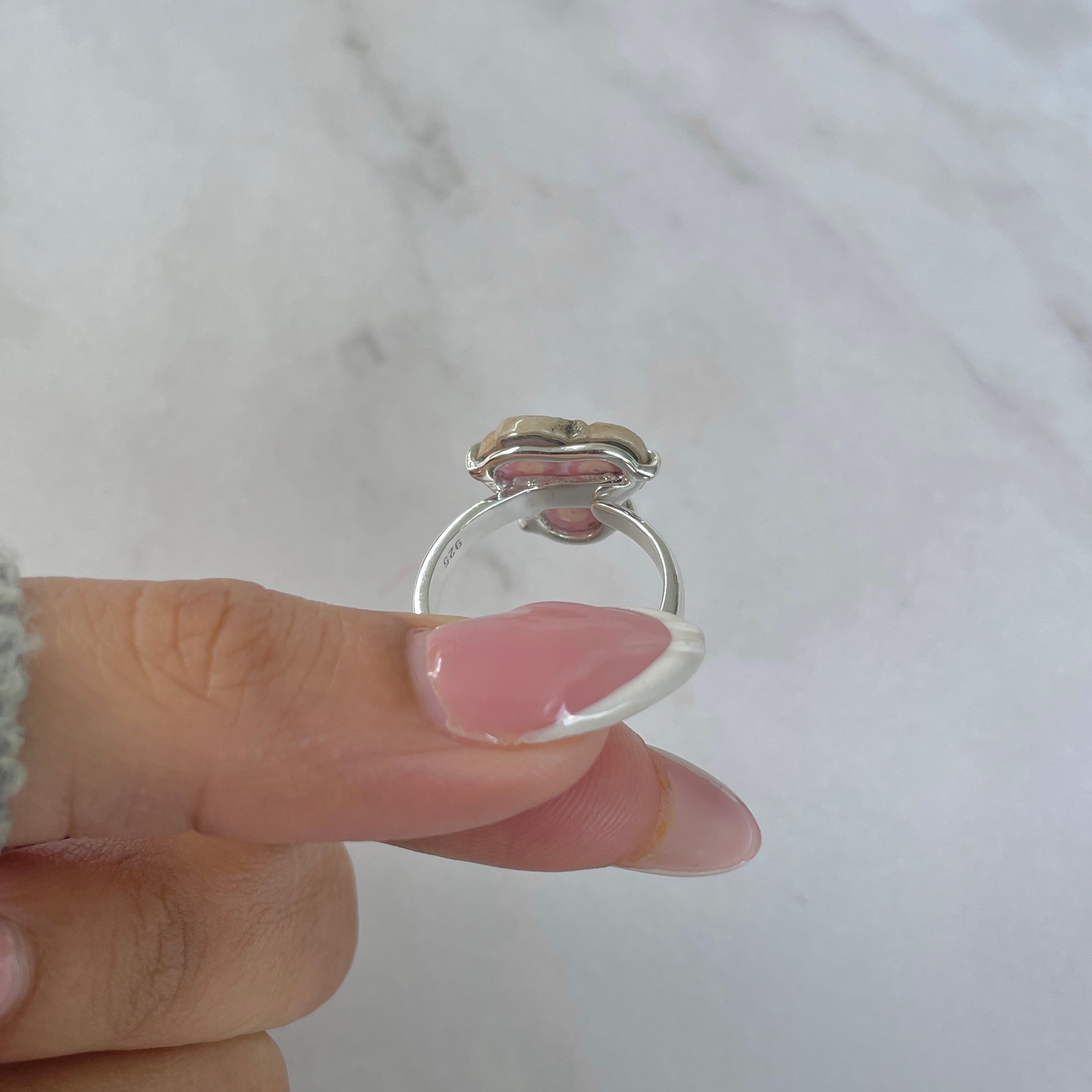 Rhodochrosite Stalactite Ring-(RDC-R-182.)