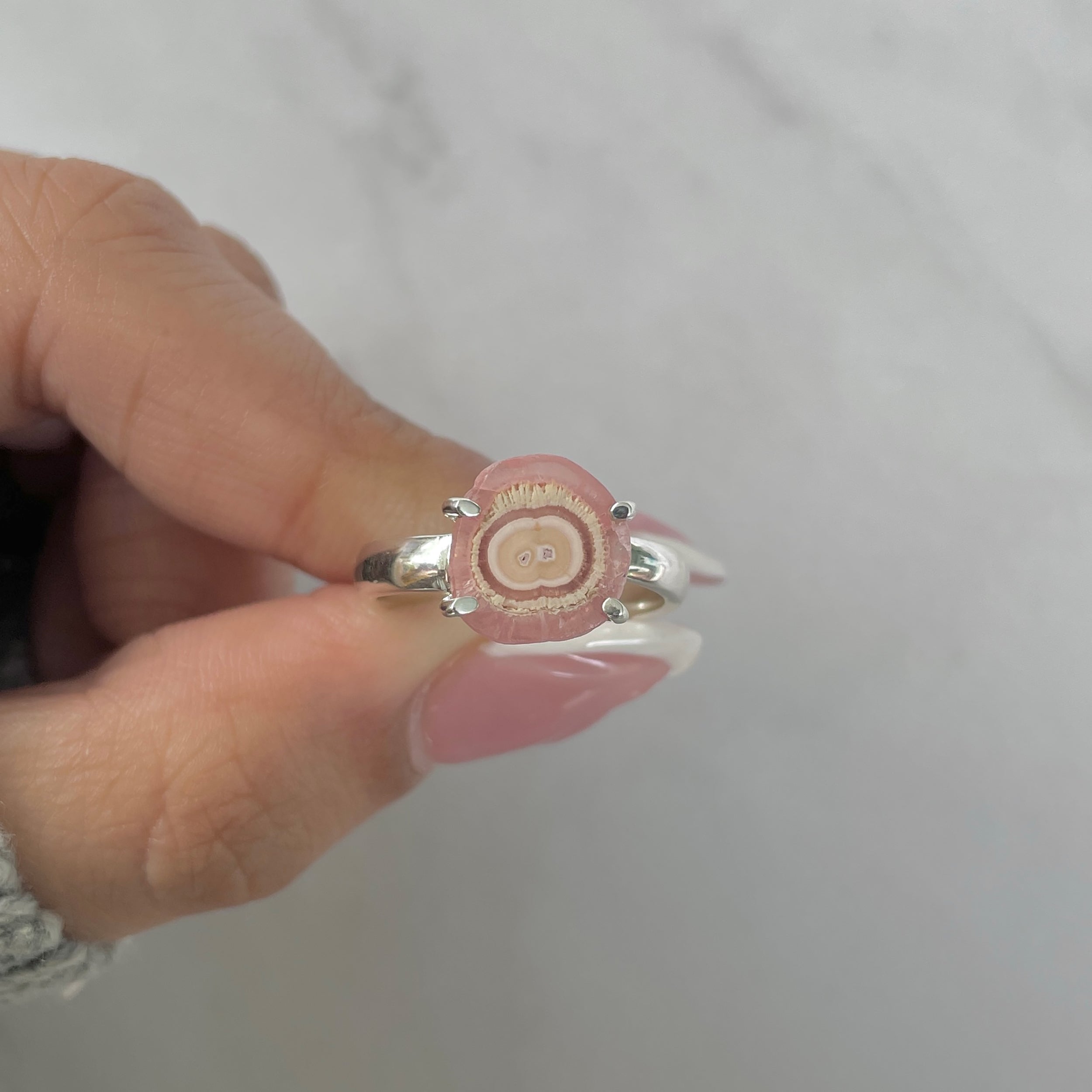 Rhodochrosite Stalactite Ring-(RDC-R-183.)