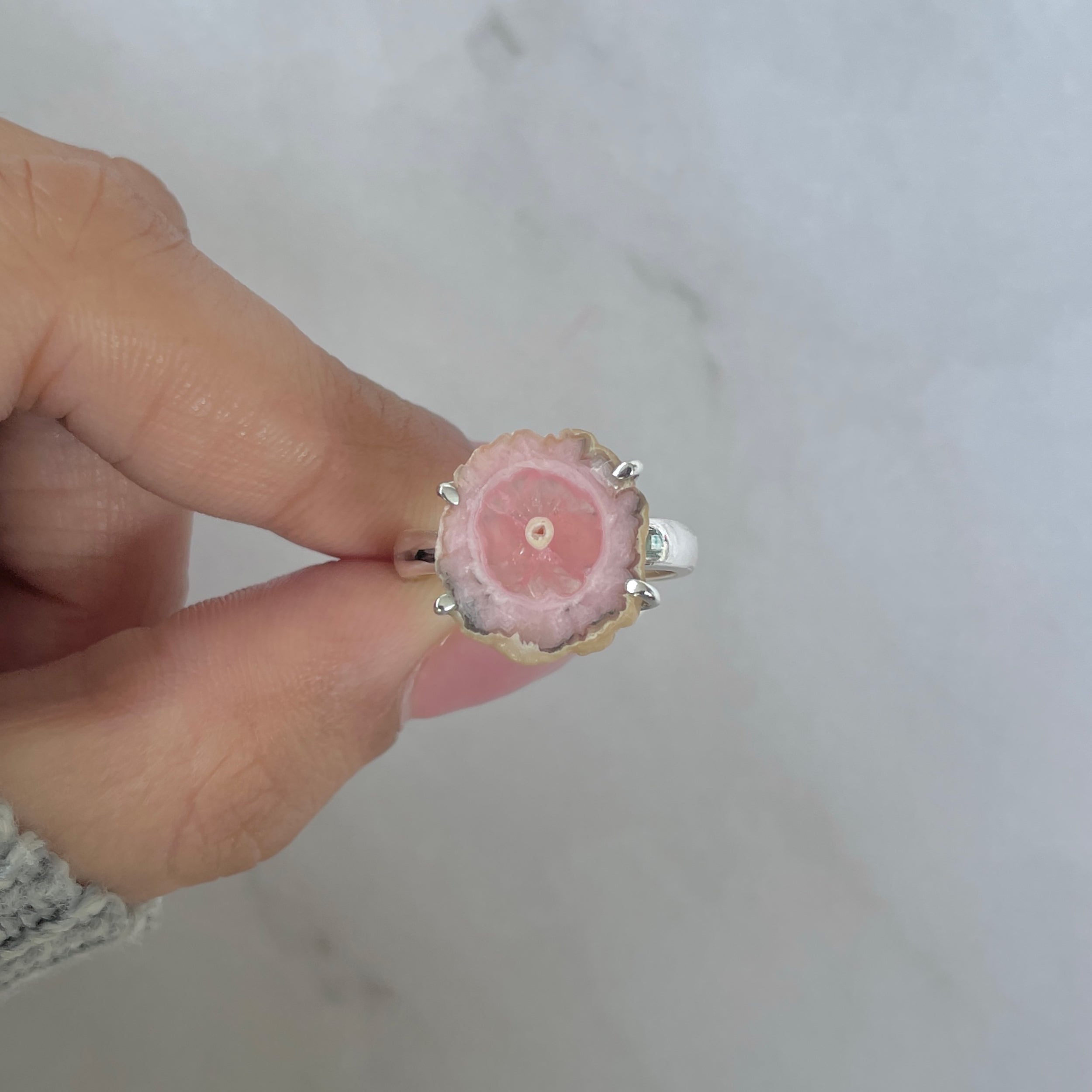 Rhodochrosite Stalactite Ring-(RDC-R-184.)