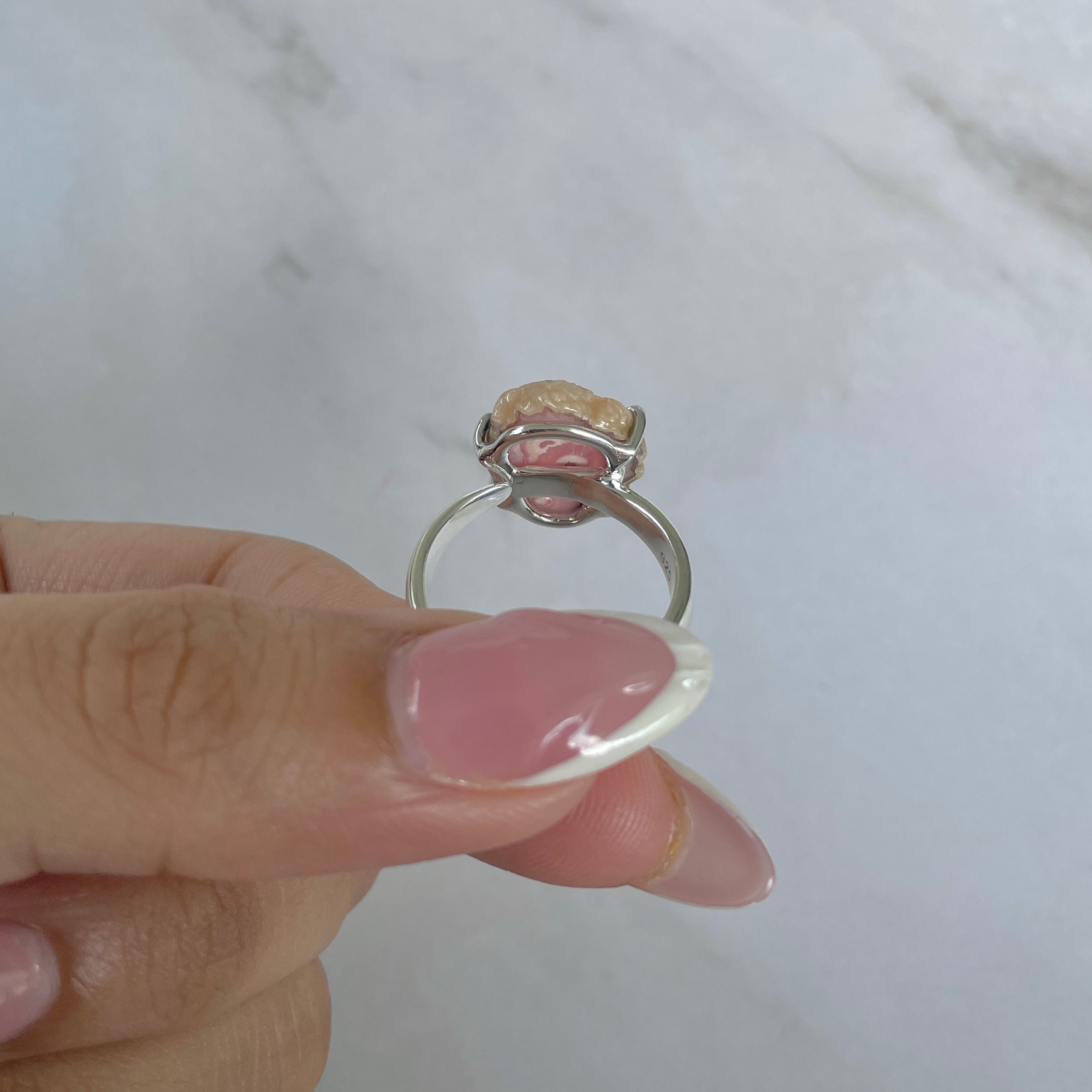 Rhodochrosite Stalactite Ring-(RDC-R-186.)