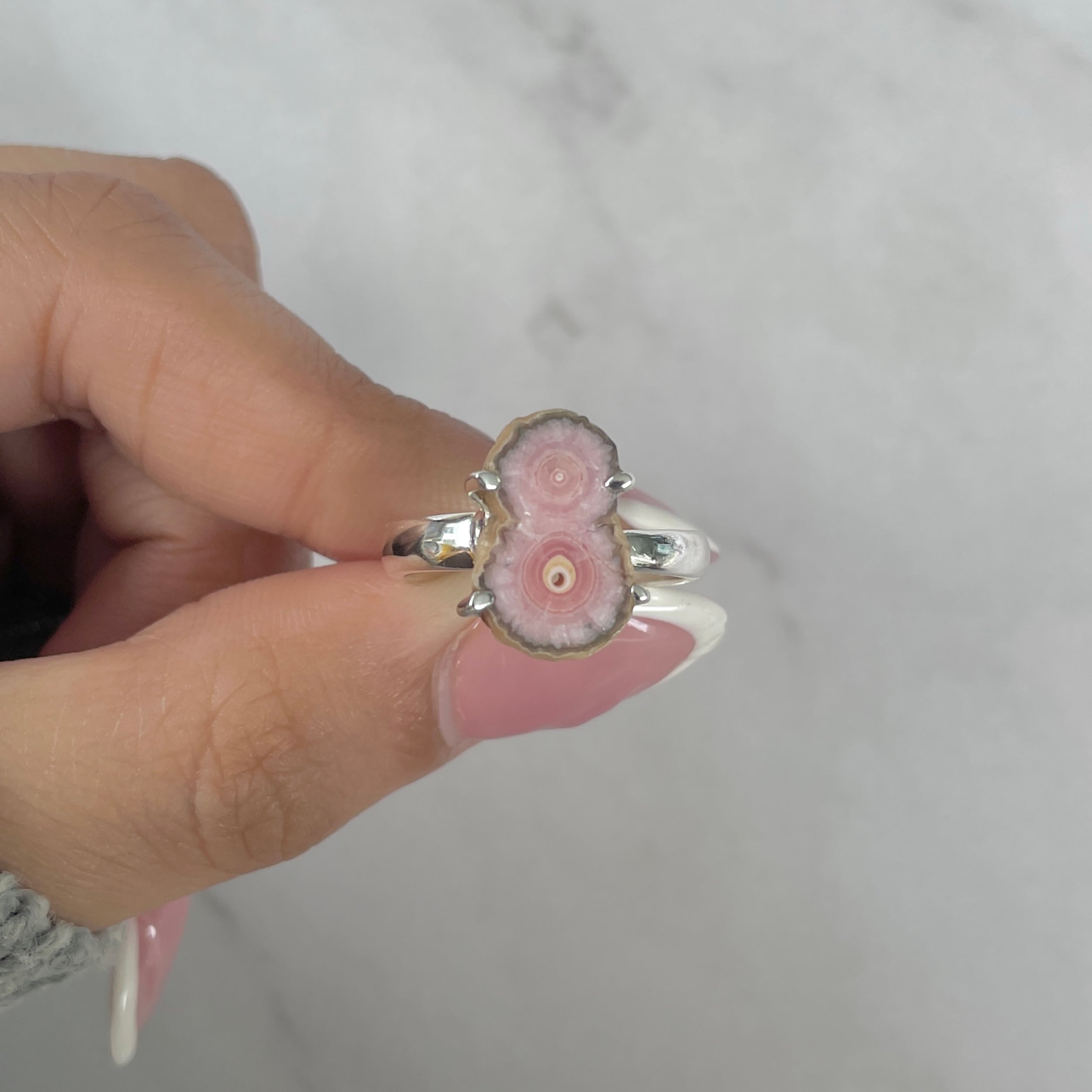 Rhodochrosite Stalactite Ring-(RDC-R-188.)
