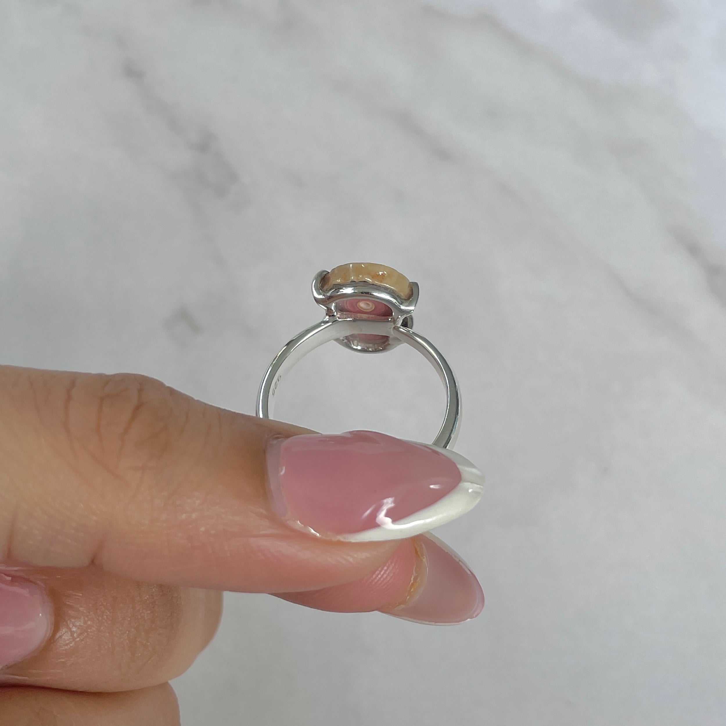 Rhodochrosite Stalactite Ring-(RDC-R-188.)
