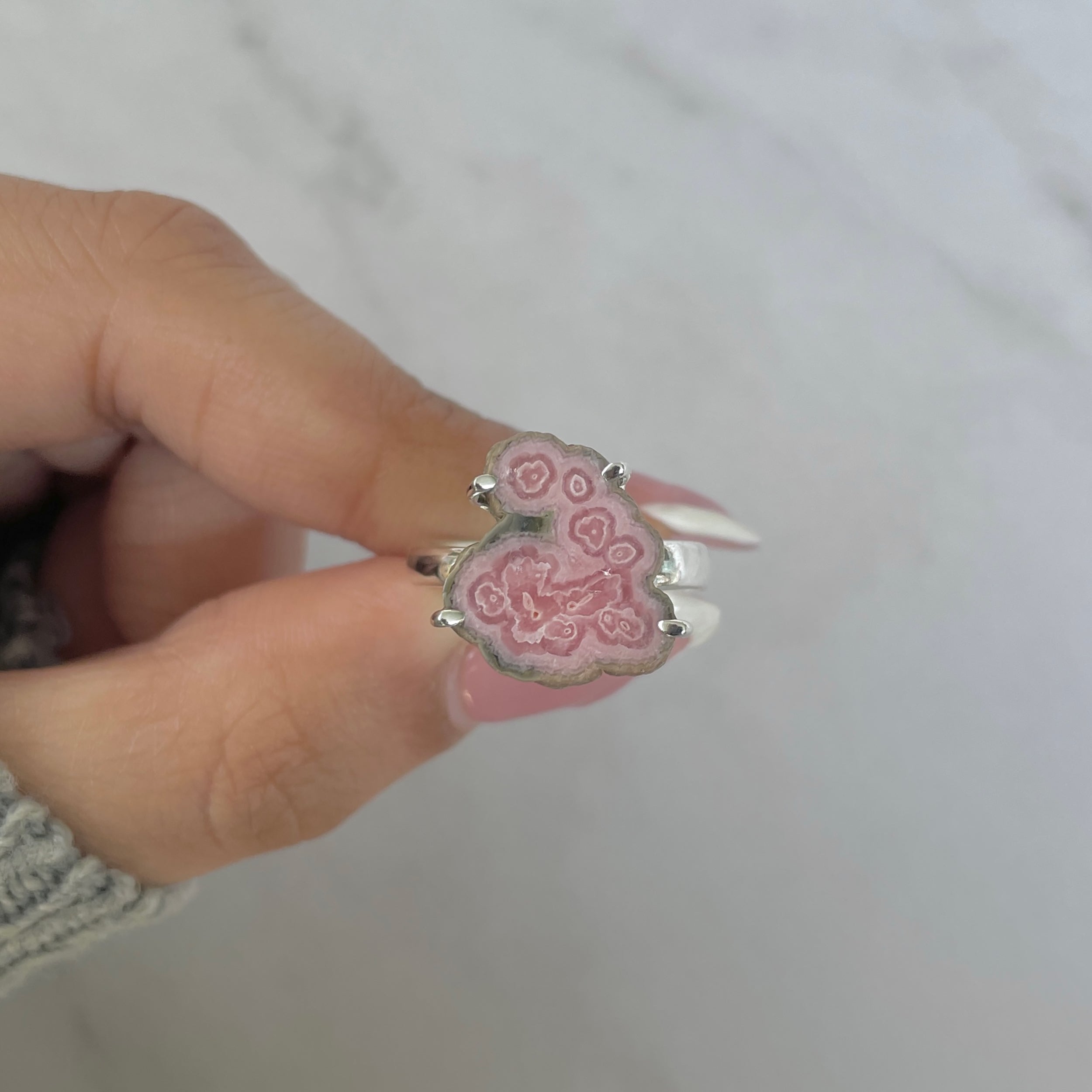 Rhodochrosite Stalactite Ring-(RDC-R-189.)