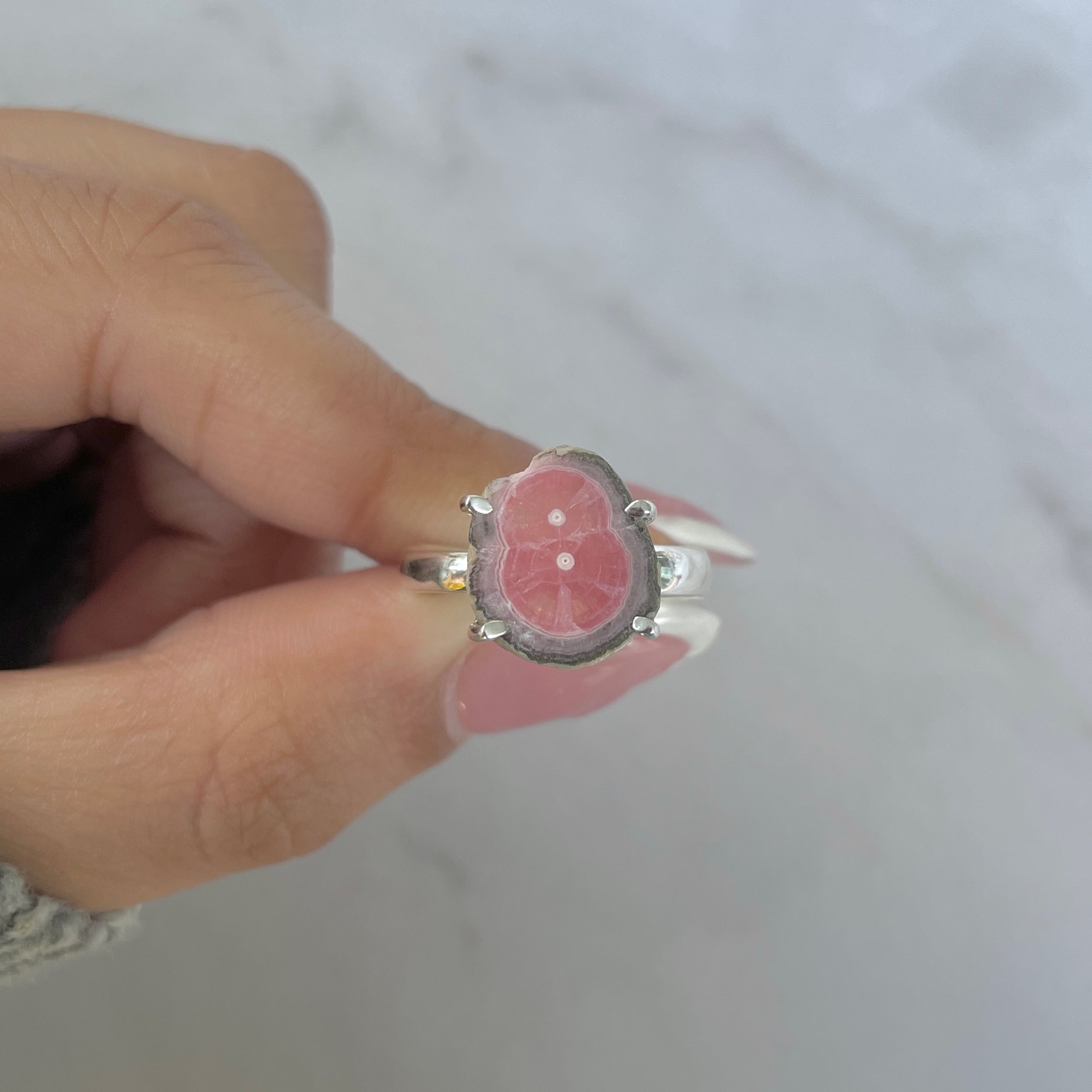 Rhodochrosite Stalactite Ring-(RDC-R-190.)