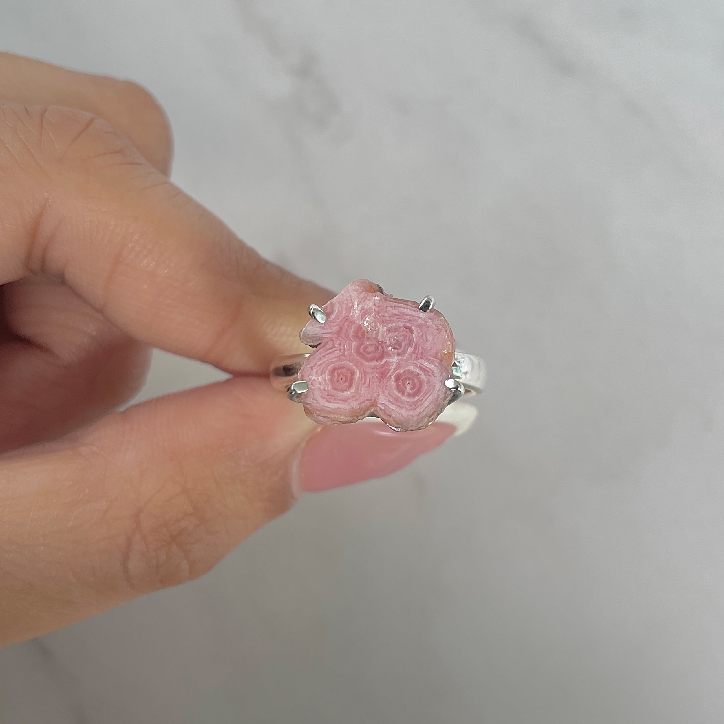 Rhodochrosite Stalactite Ring-(RDC-R-191.)