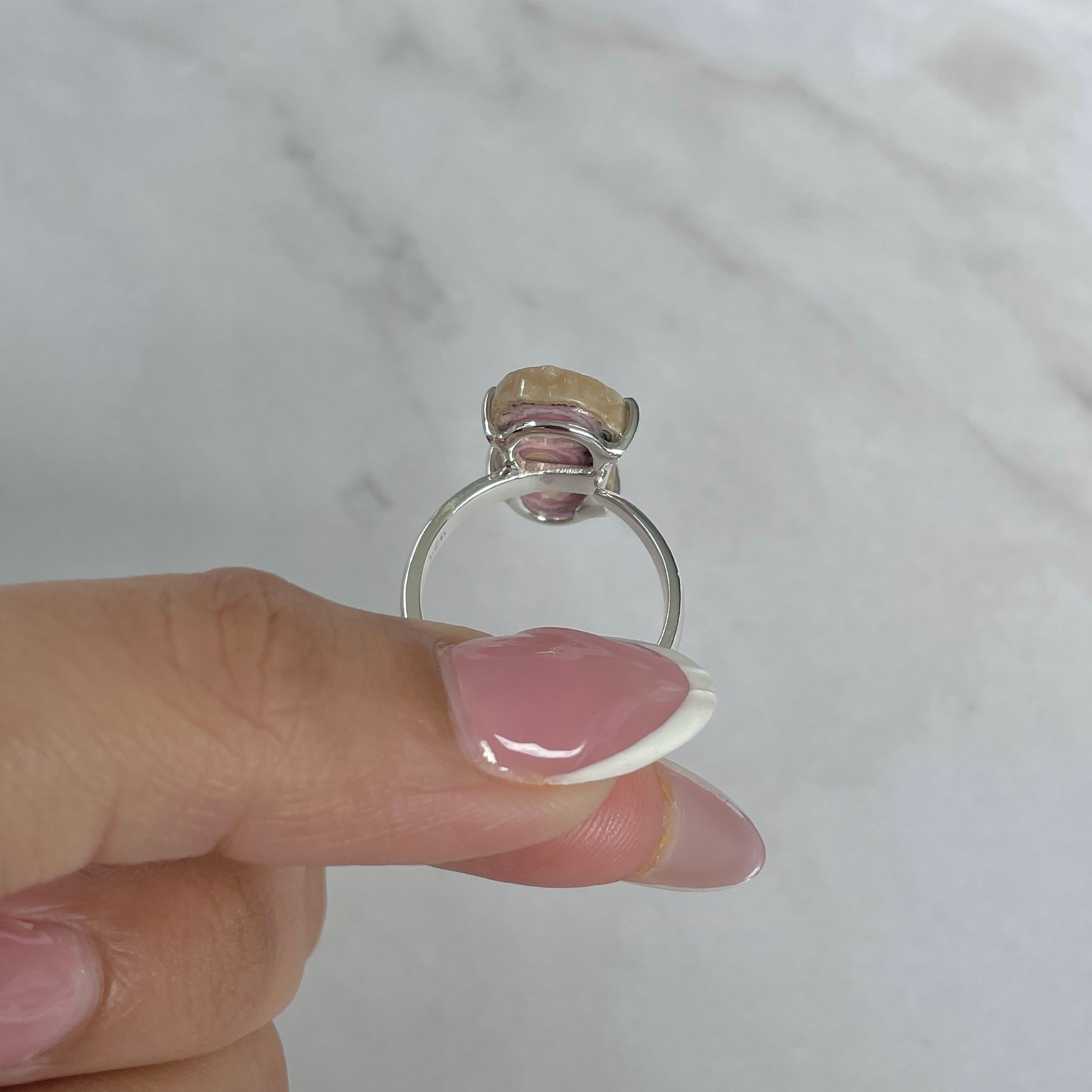 Rhodochrosite Stalactite Ring-(RDC-R-193.)