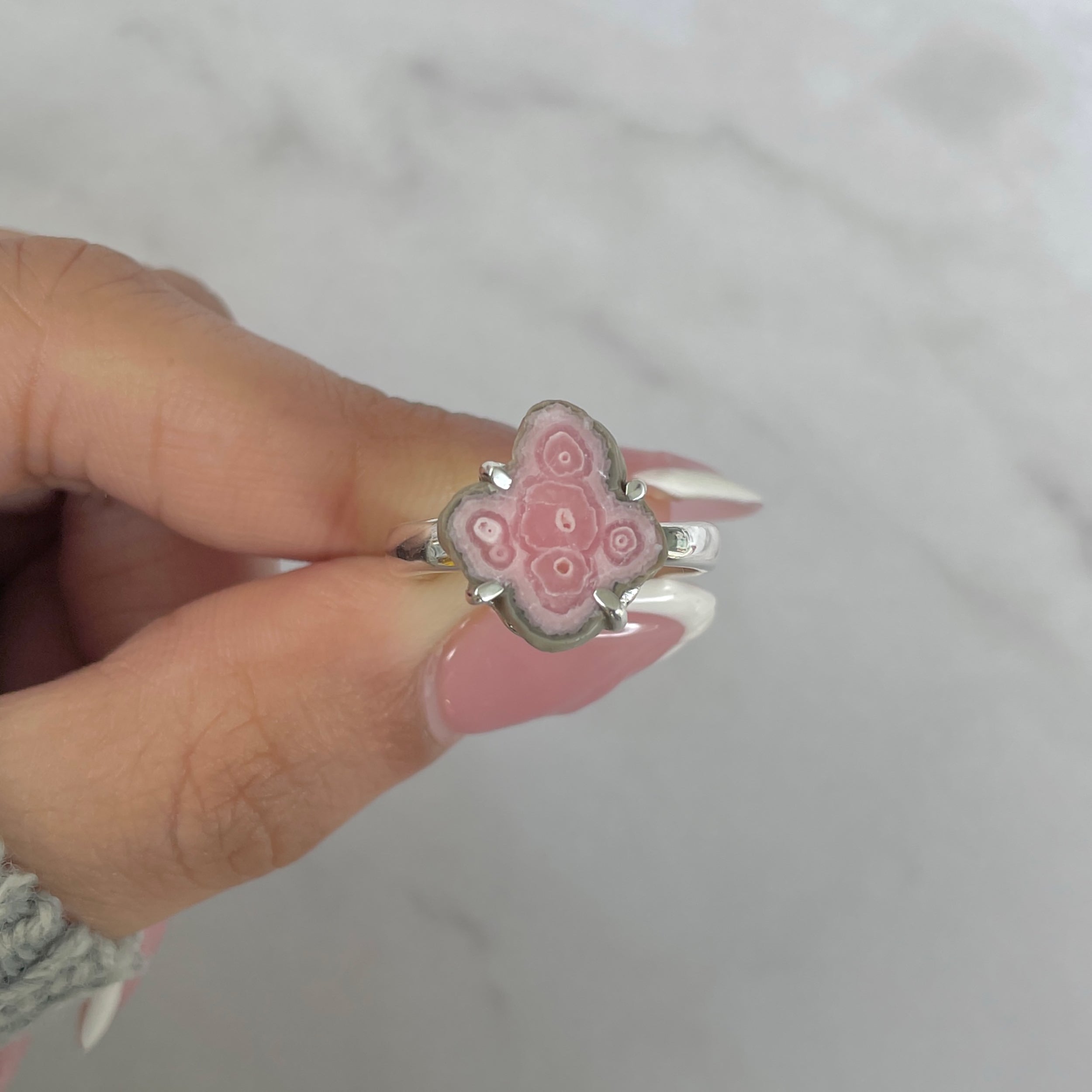 Rhodochrosite Stalactite Ring-(RDC-R-195.)