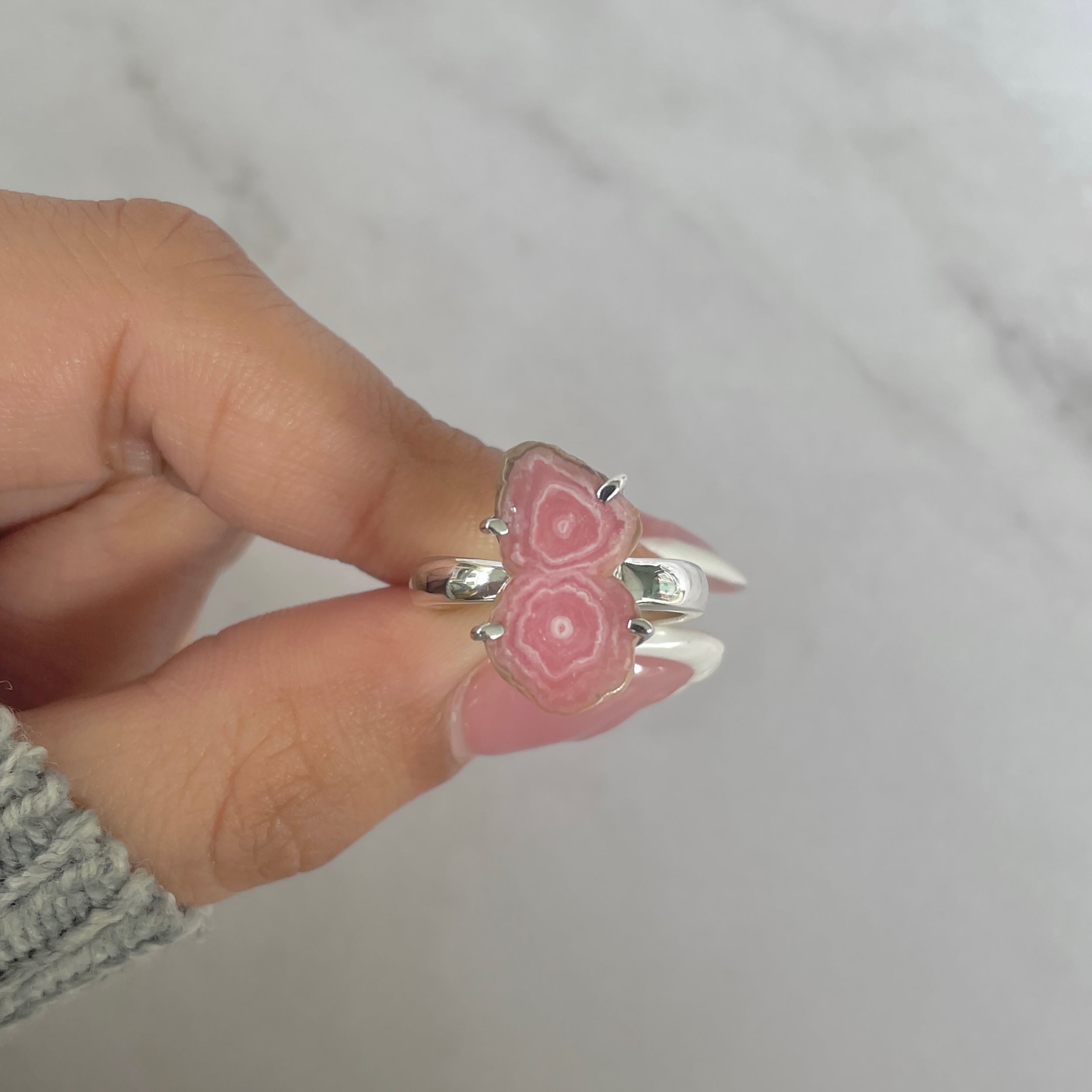 Rhodochrosite Stalactite Ring-(RDC-R-196.)