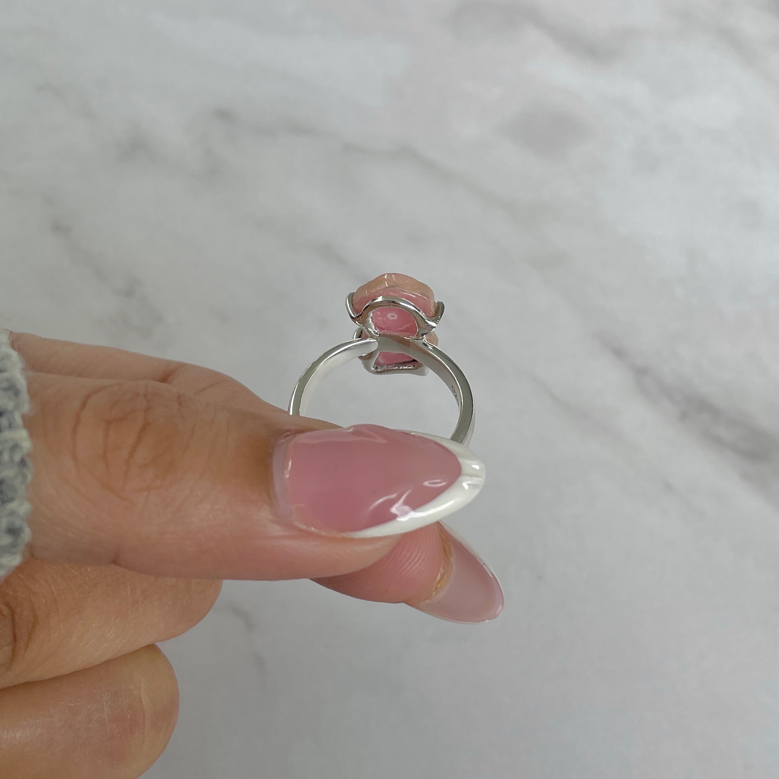 Rhodochrosite Stalactite Ring-(RDC-R-196.)